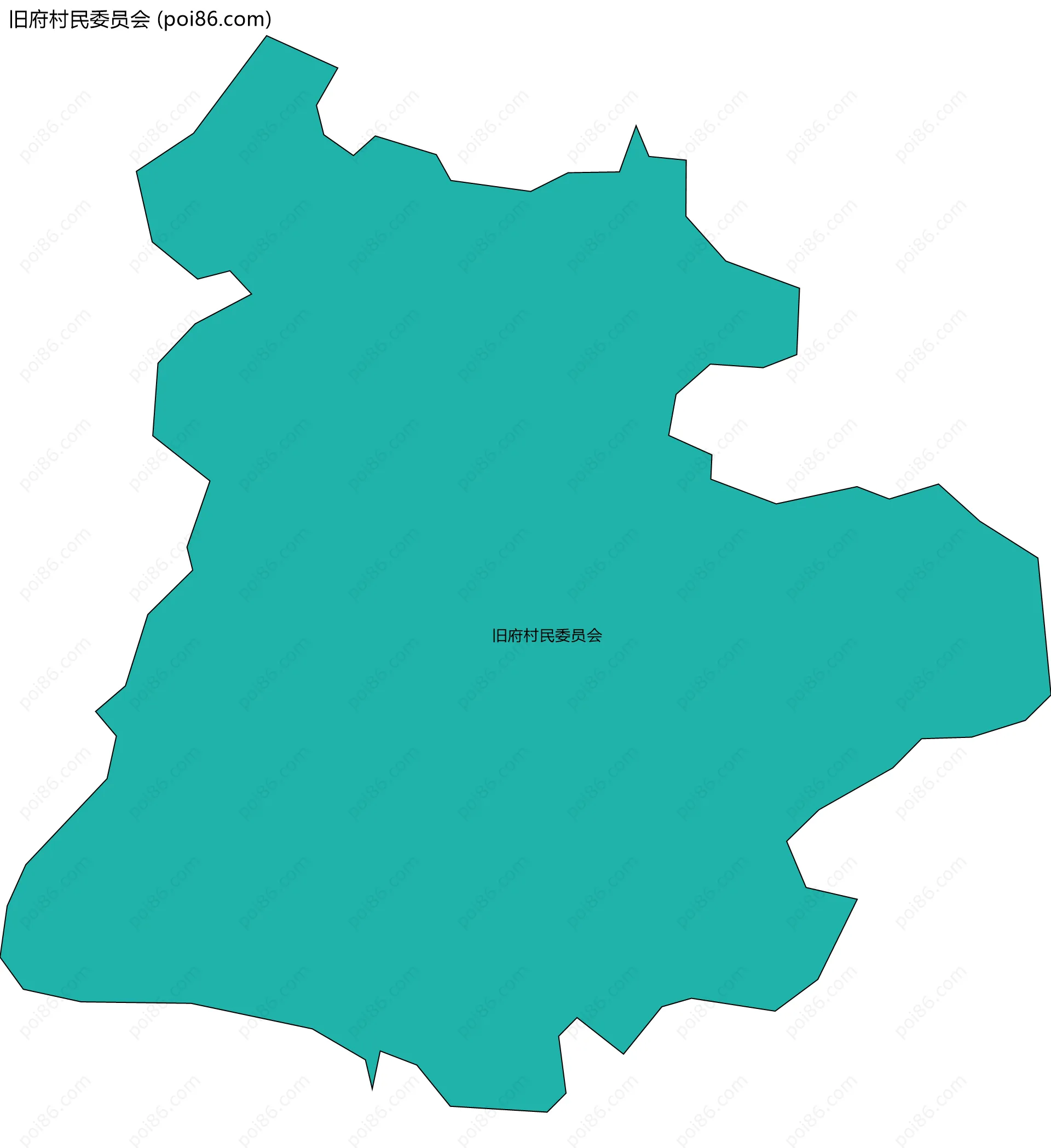 旧府村民委员会边界地图