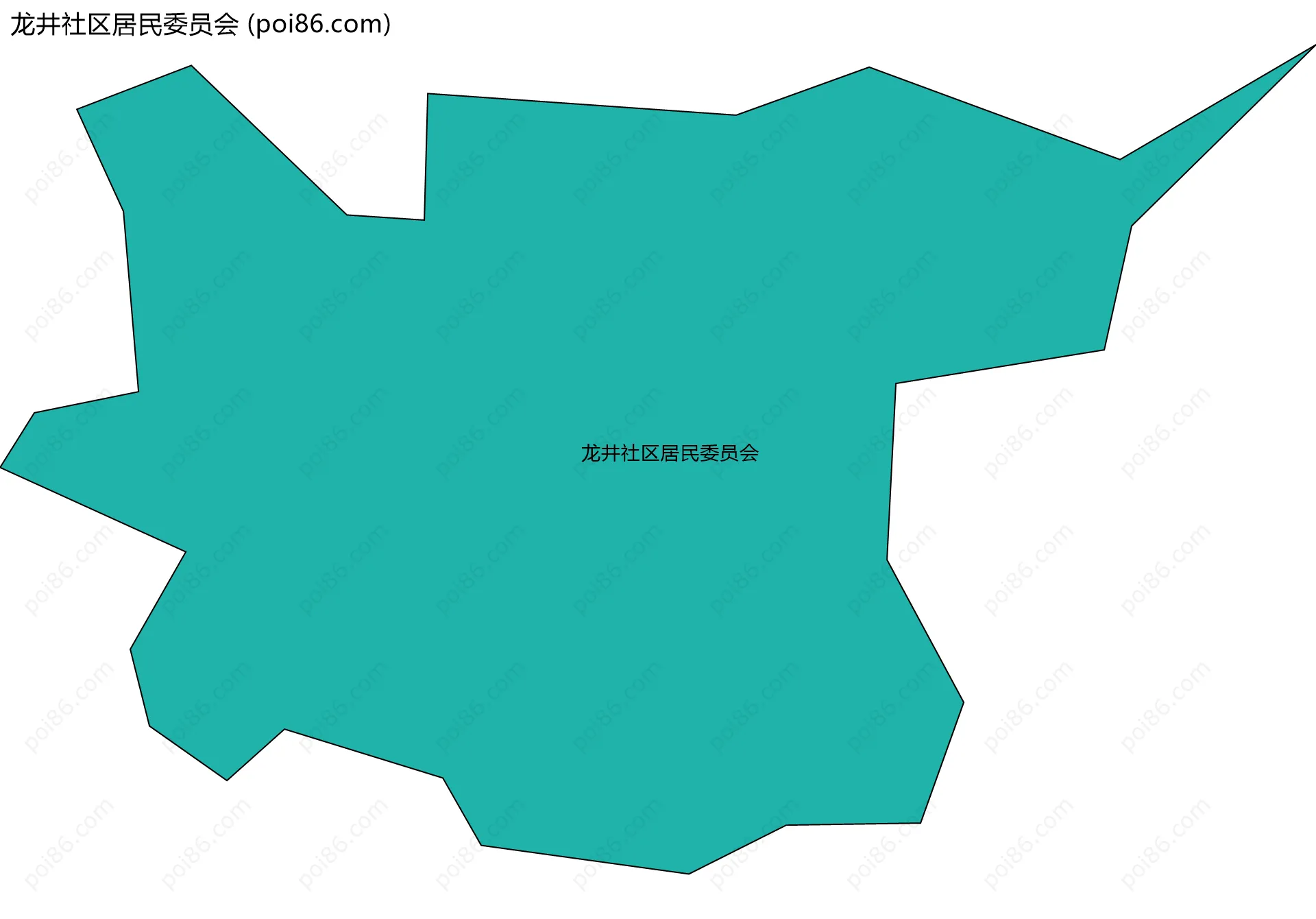 龙井社区居民委员会边界地图
