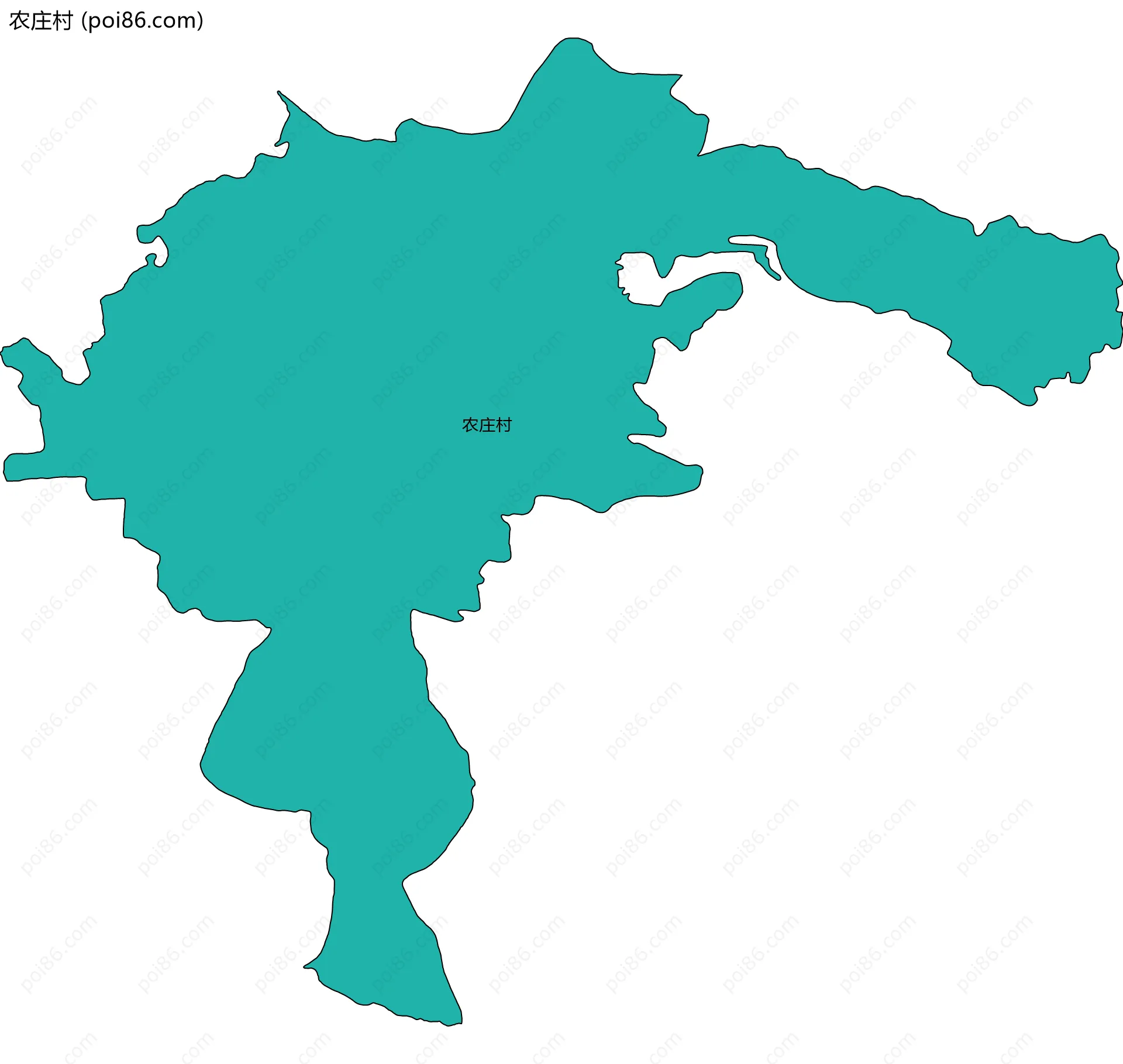 农庄村边界地图