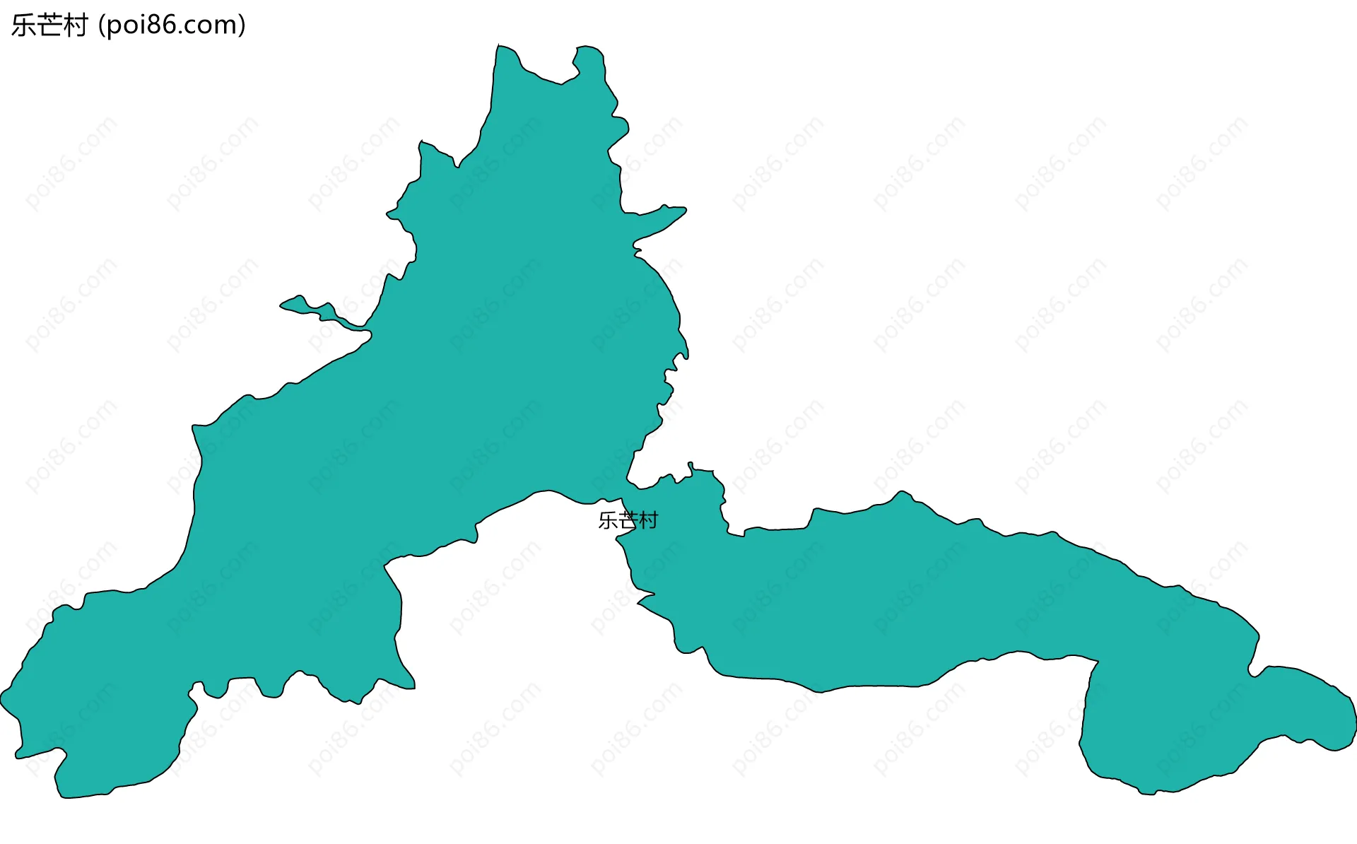 乐芒村边界地图