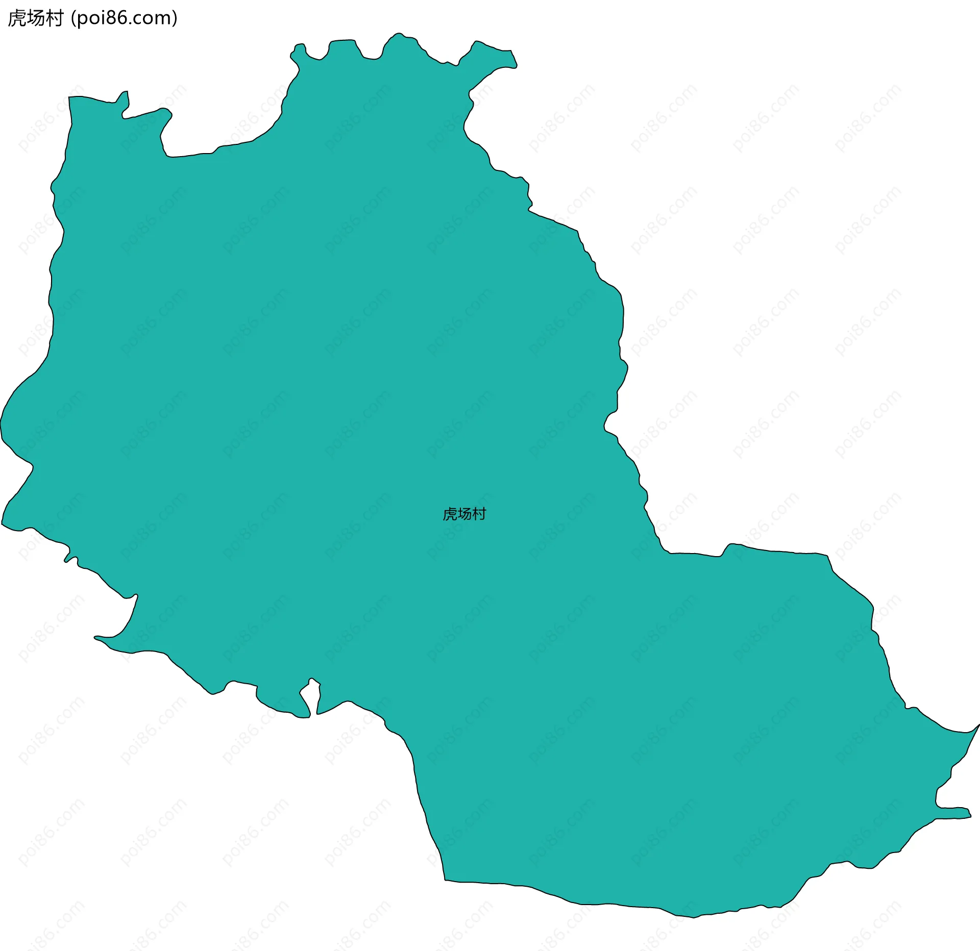 虎场村边界地图