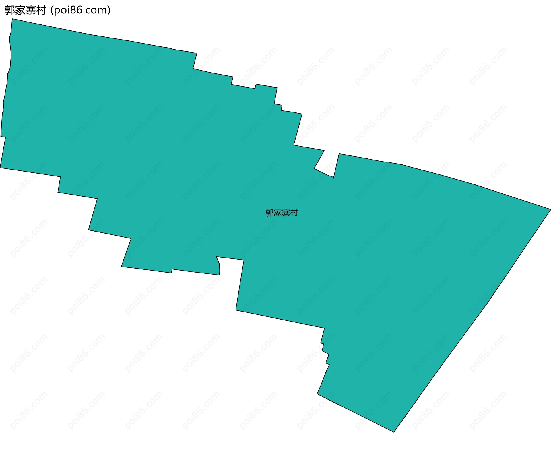 郭家寨村边界地图