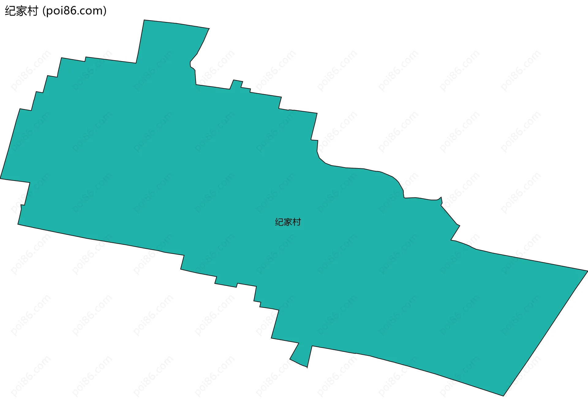 纪家村边界地图