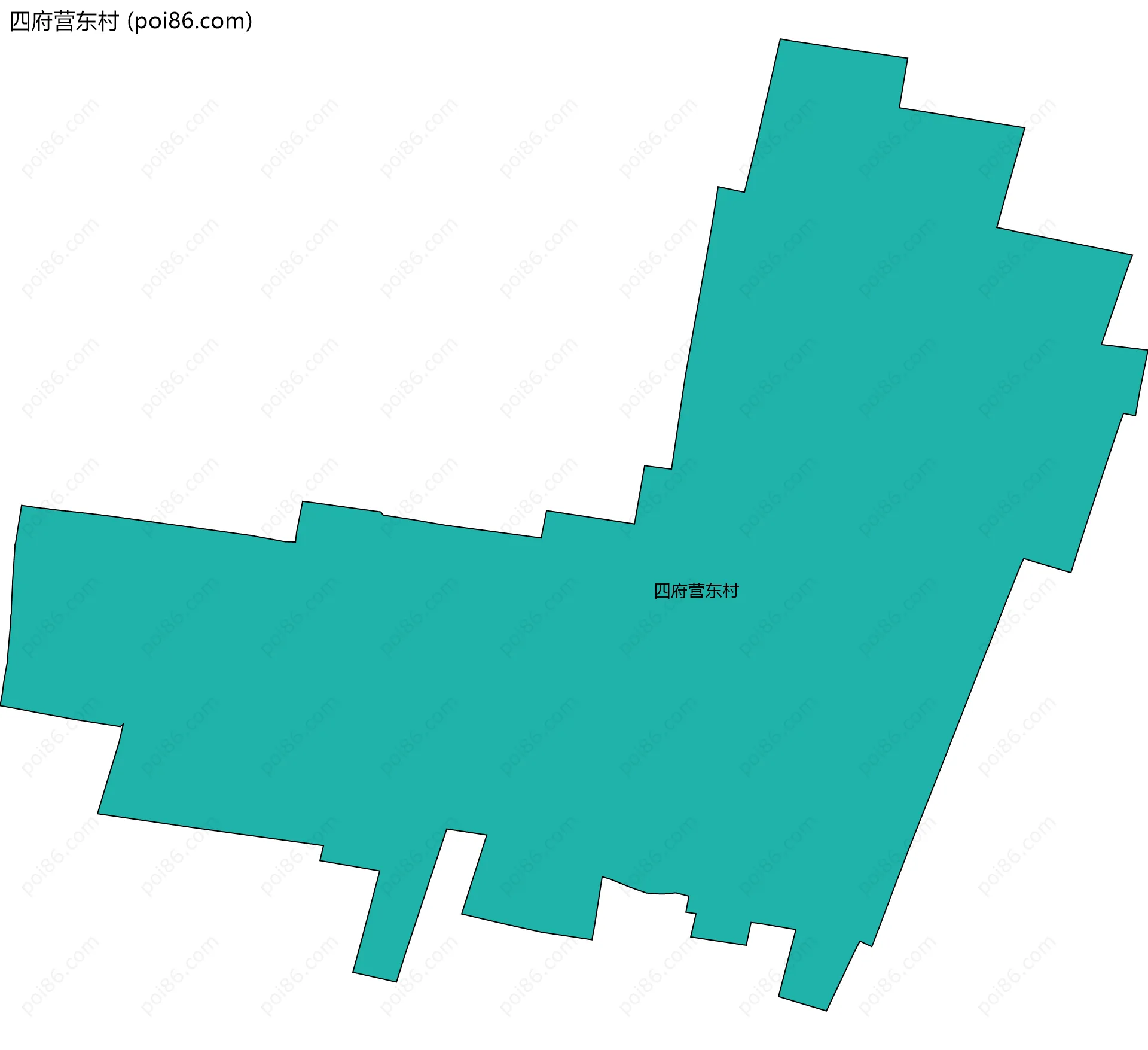 四府营东村边界地图