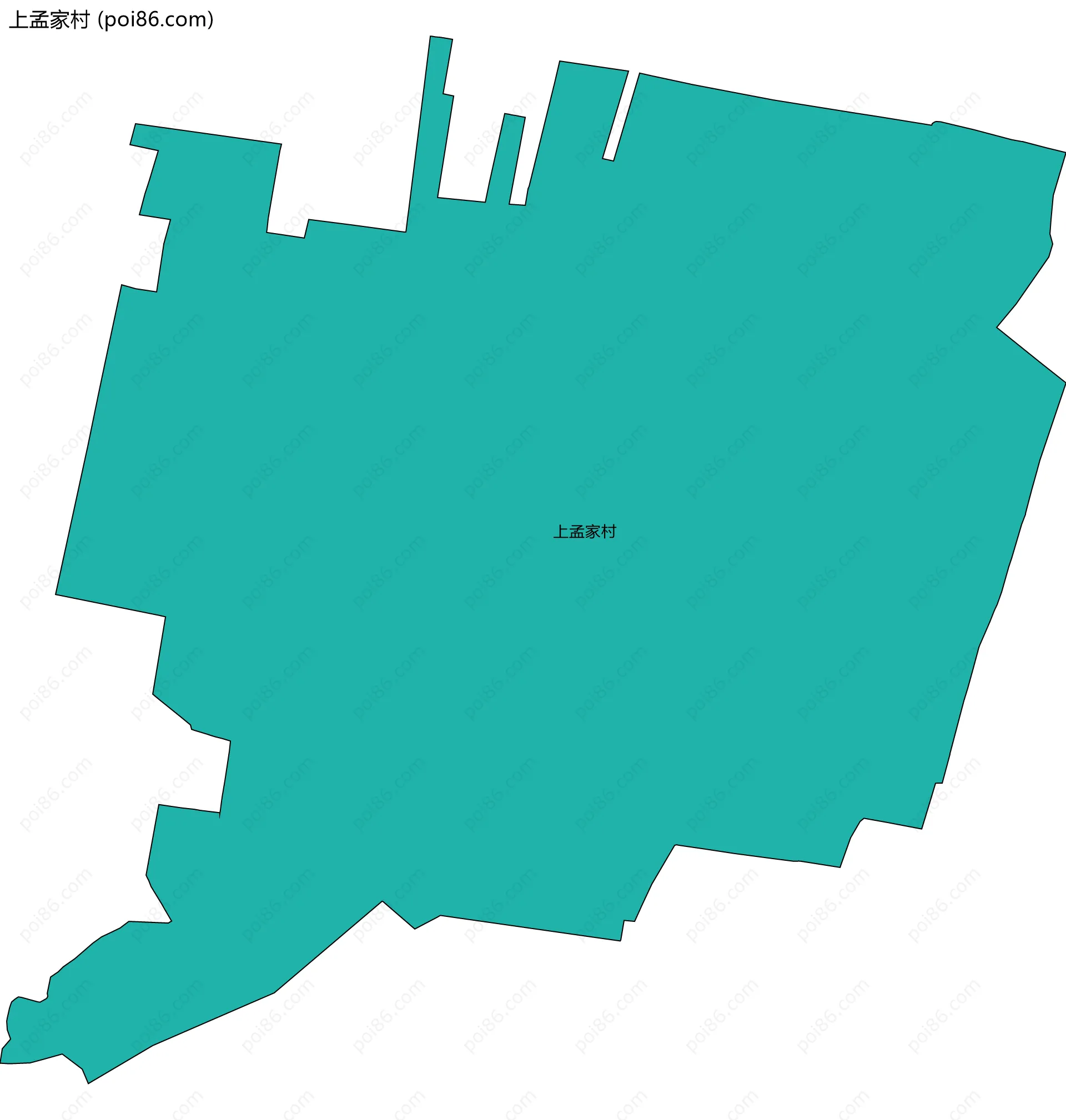 上孟家村边界地图