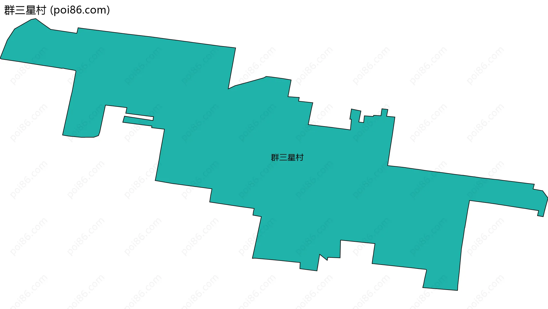 群三星村边界地图