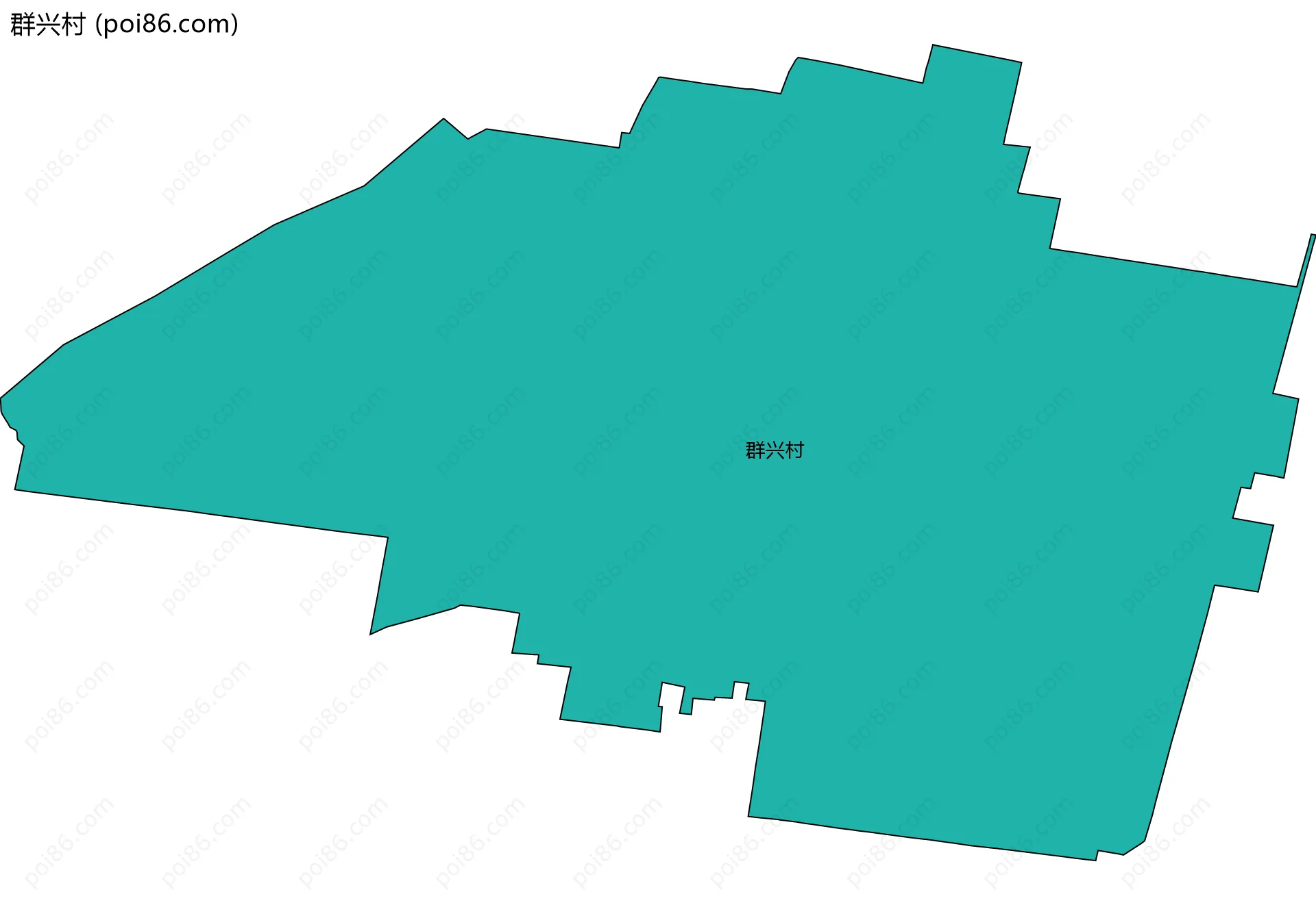 群兴村边界地图