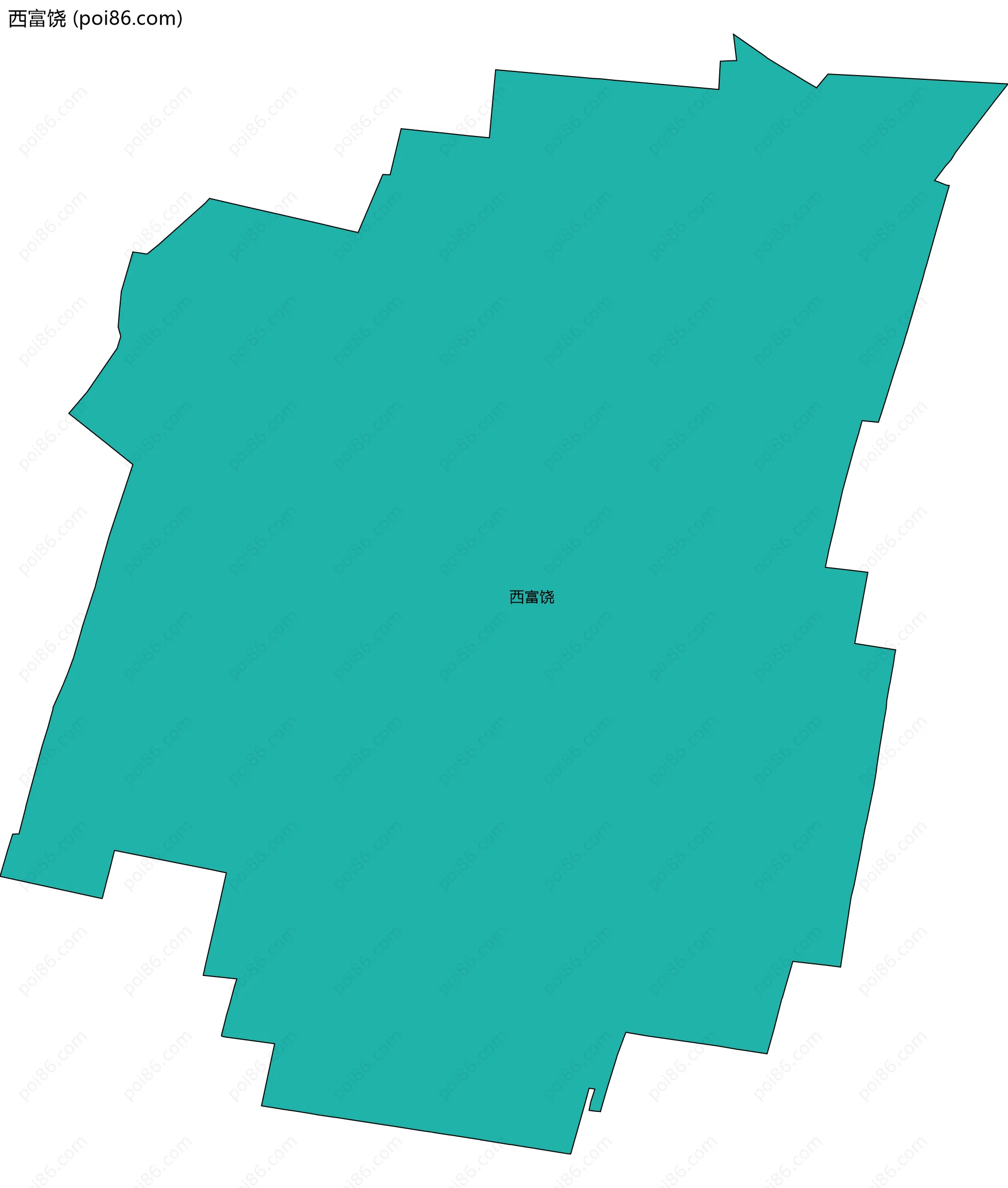 西富饶边界地图