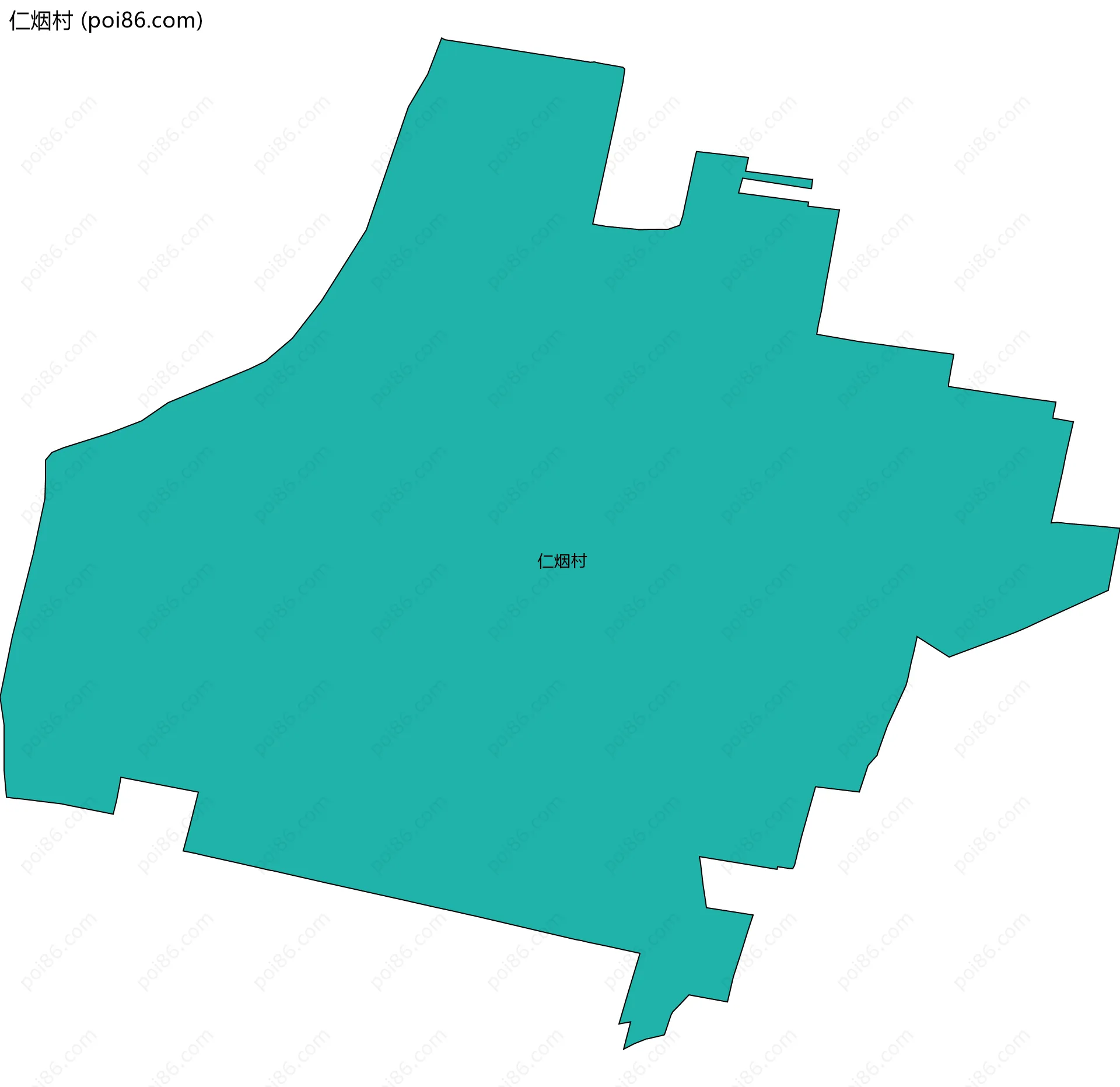 仁烟村边界地图