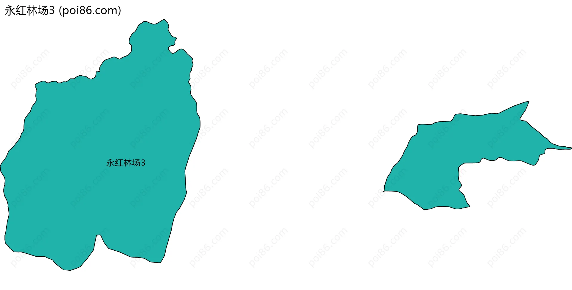 永红林场3边界地图