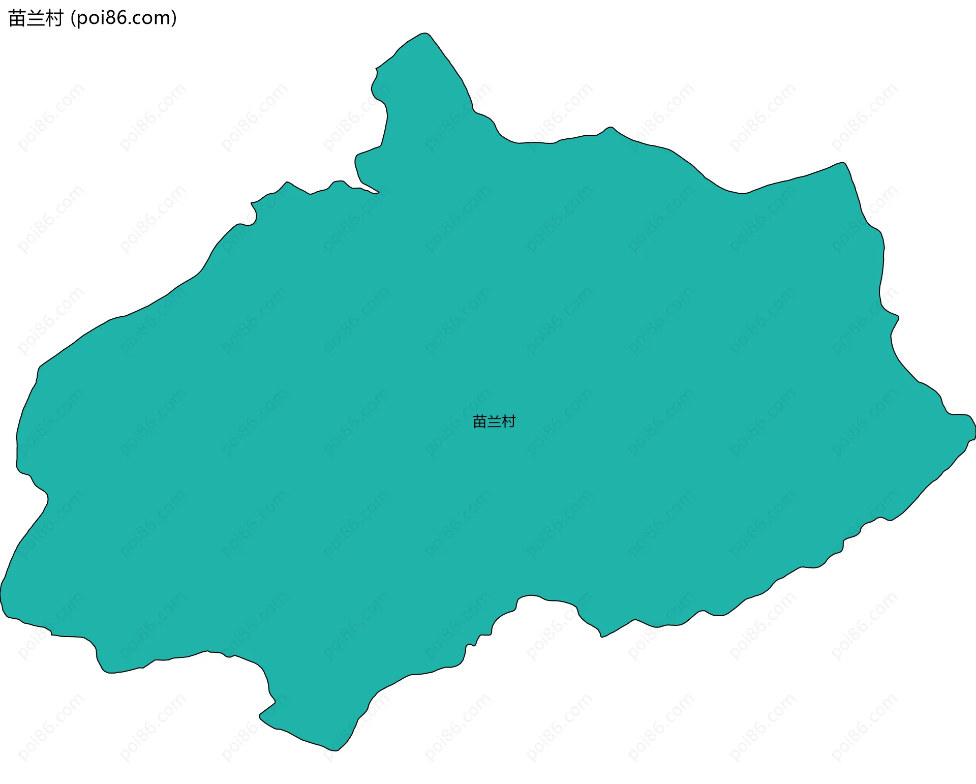 苗兰村边界地图