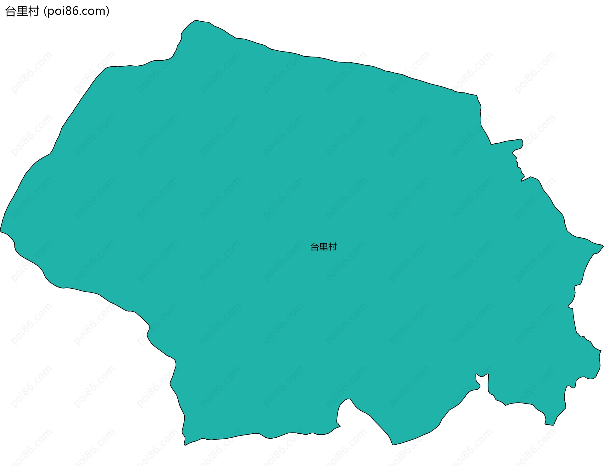 台里村边界地图
