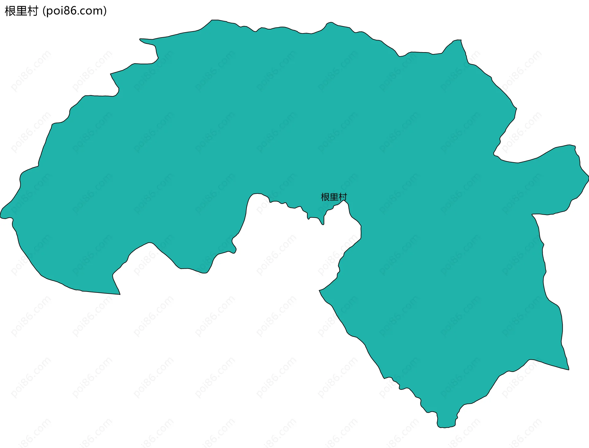 根里村边界地图