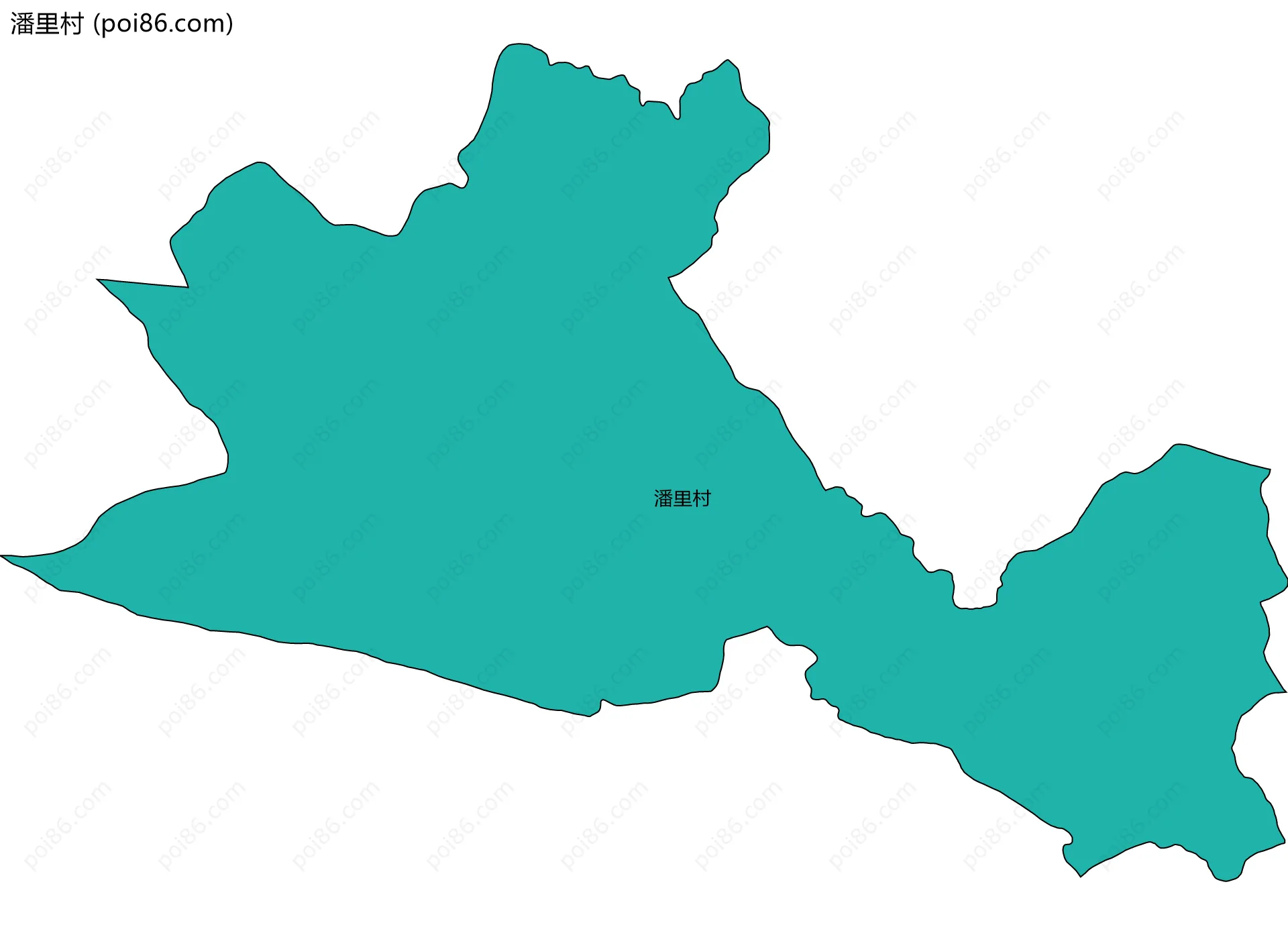 潘里村边界地图