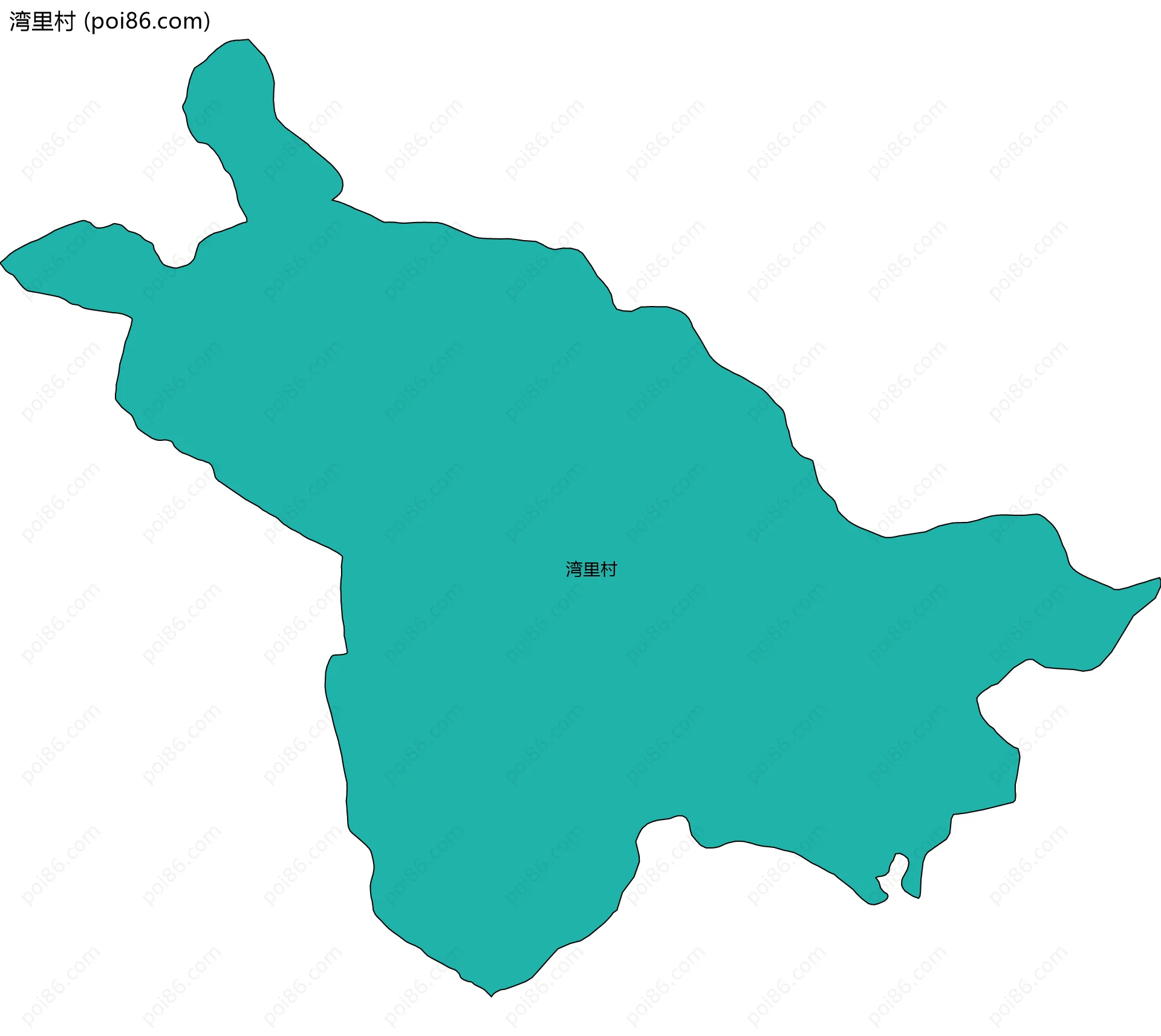 湾里村边界地图