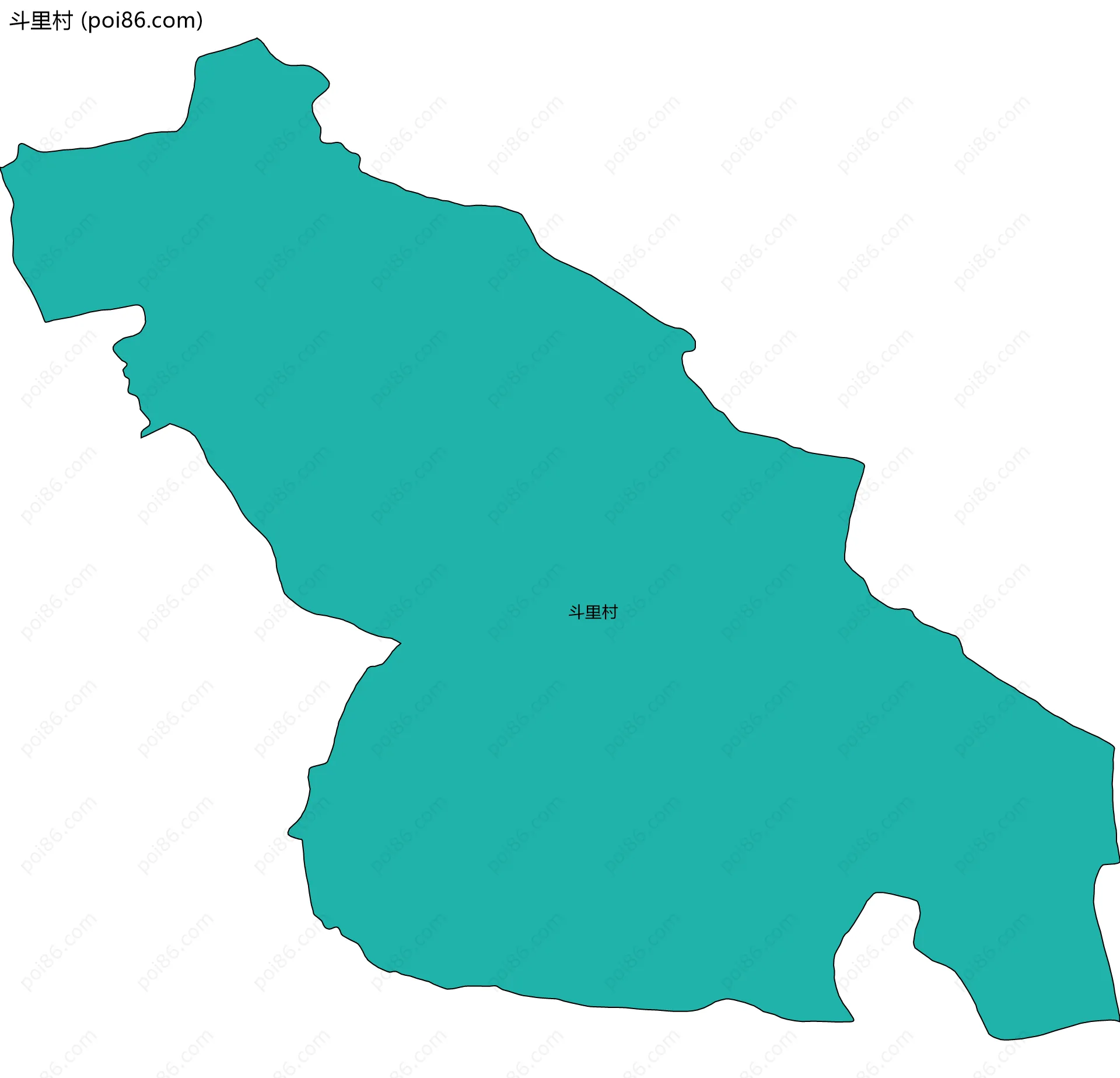 斗里村边界地图