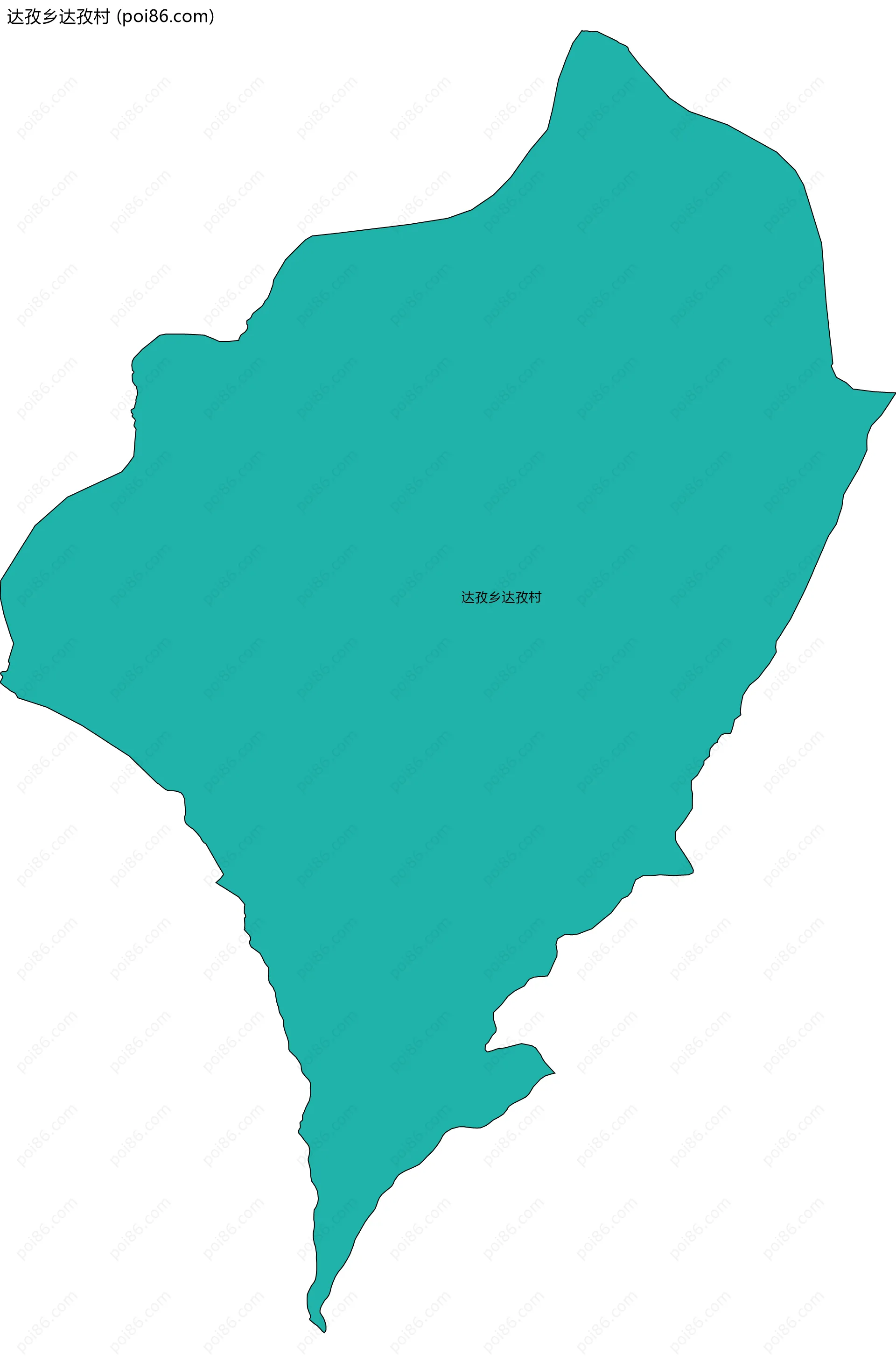 达孜乡达孜村边界地图