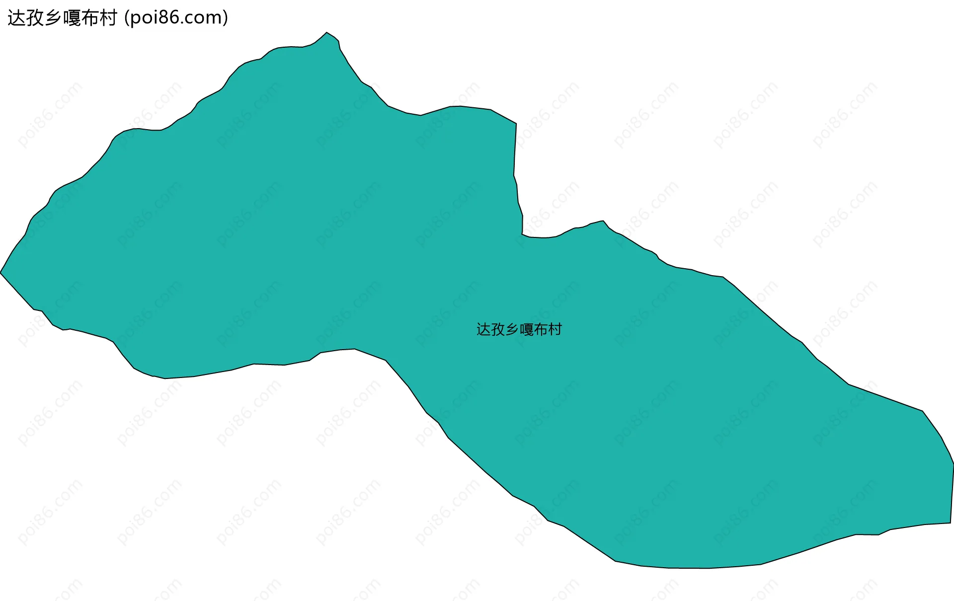 达孜乡嘎布村边界地图