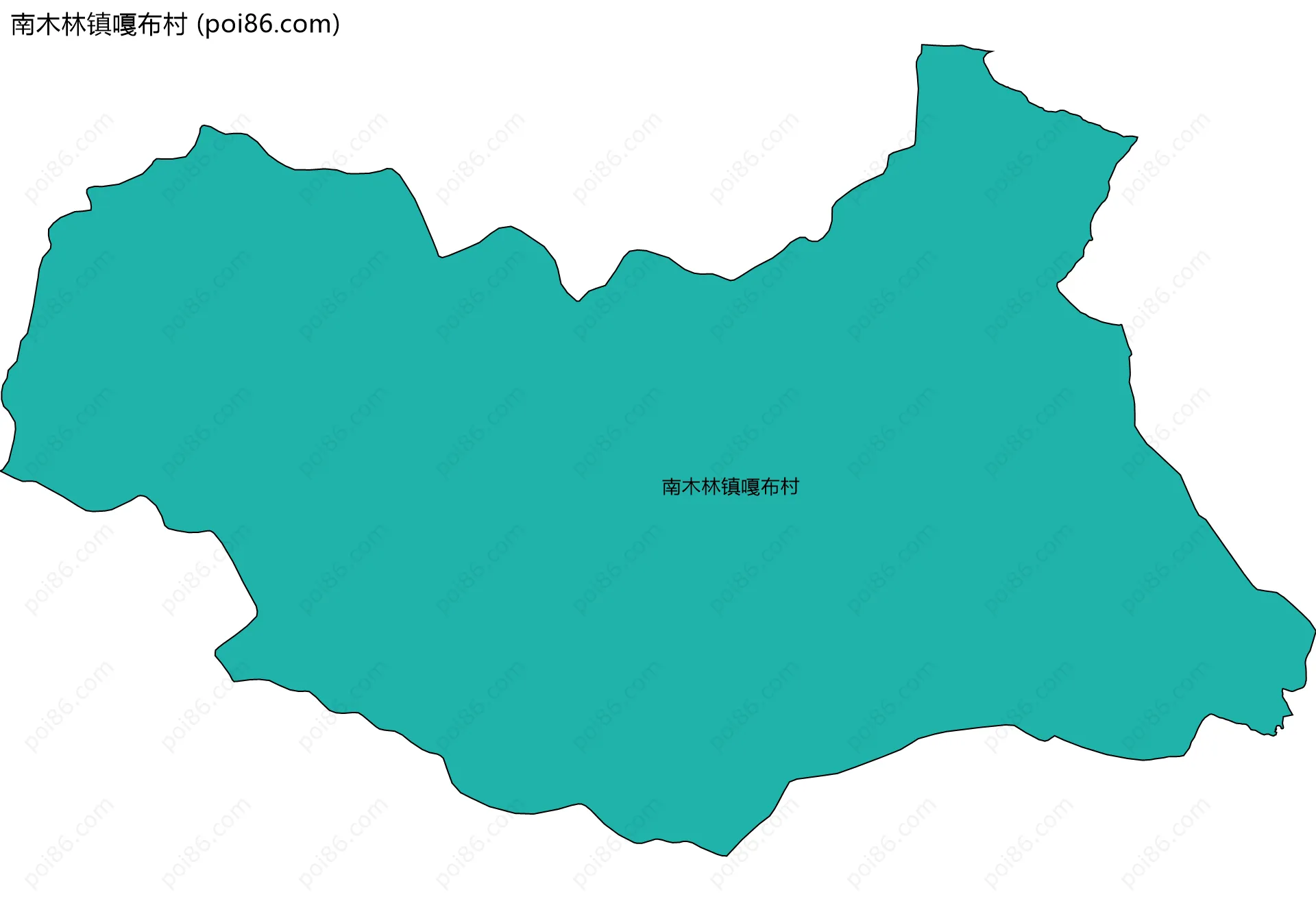 南木林镇嘎布村边界地图