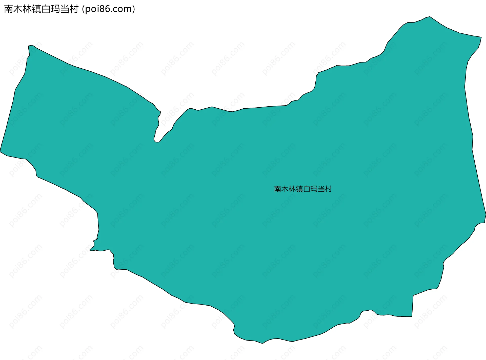 南木林镇白玛当村边界地图