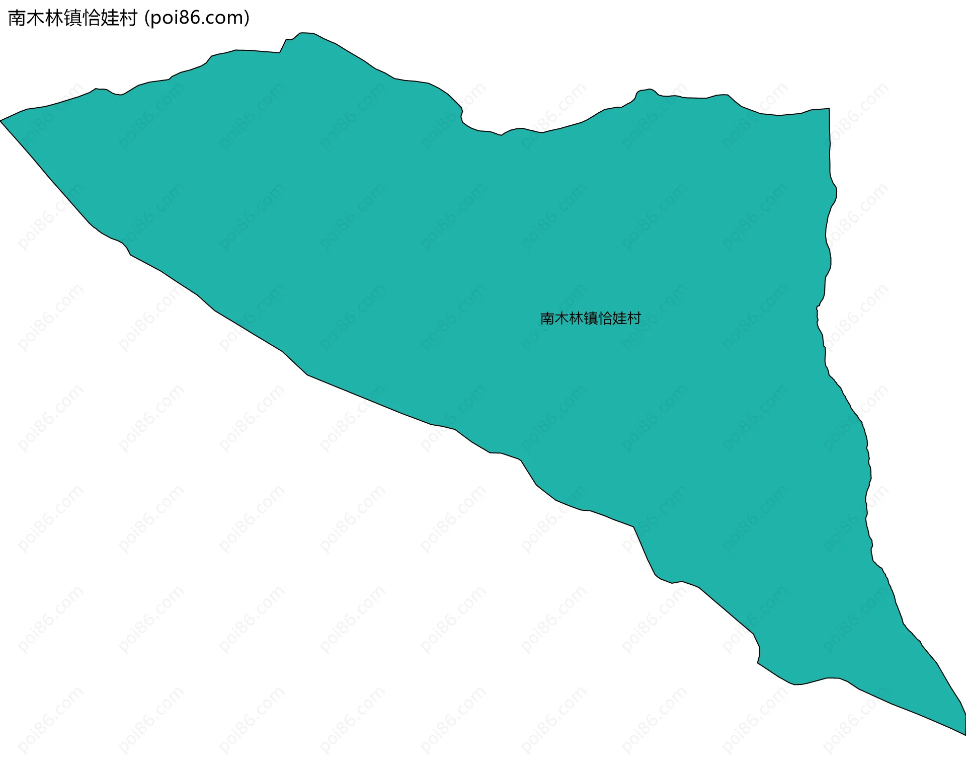 南木林镇恰娃村边界地图