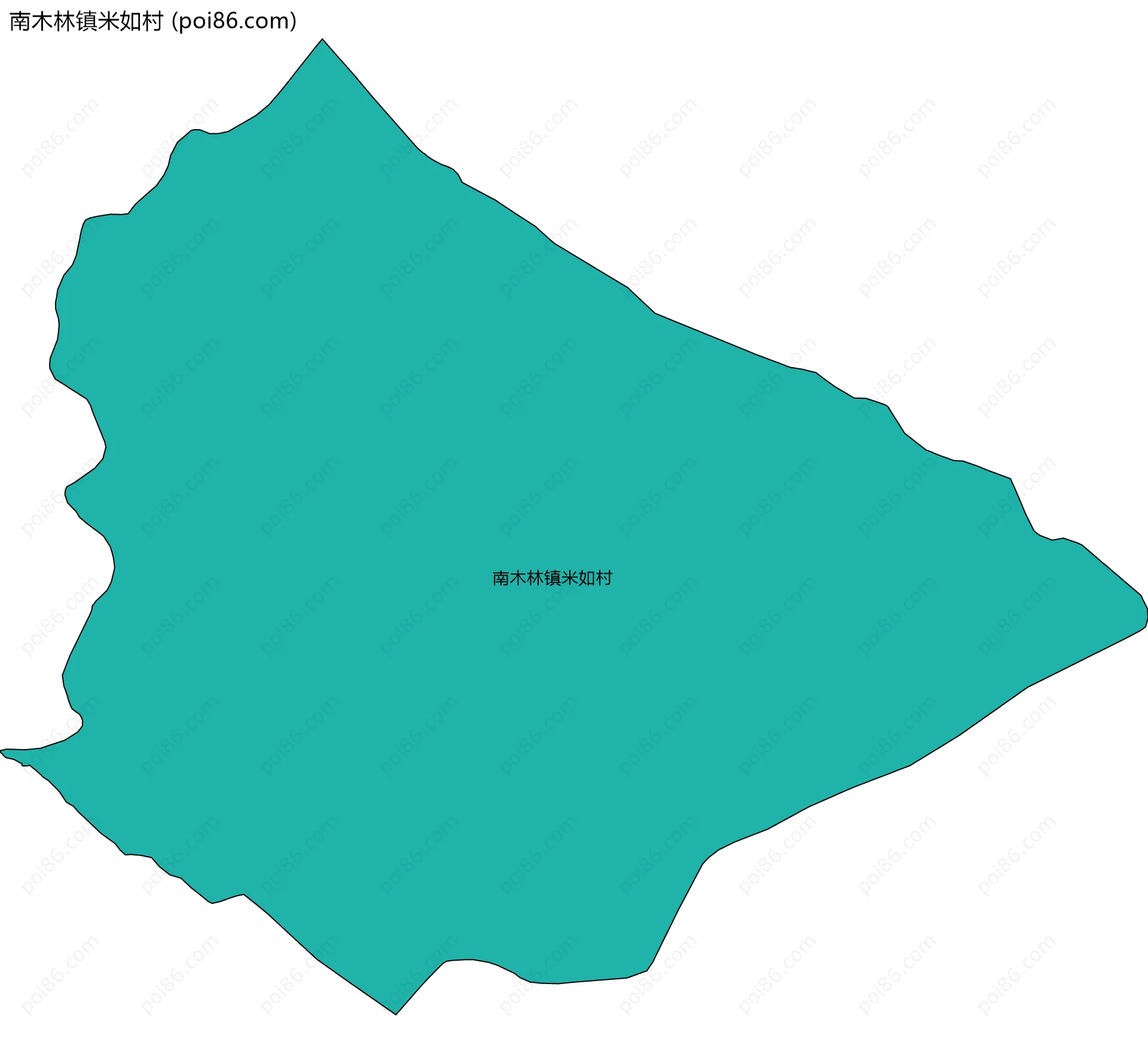 南木林镇米如村边界地图