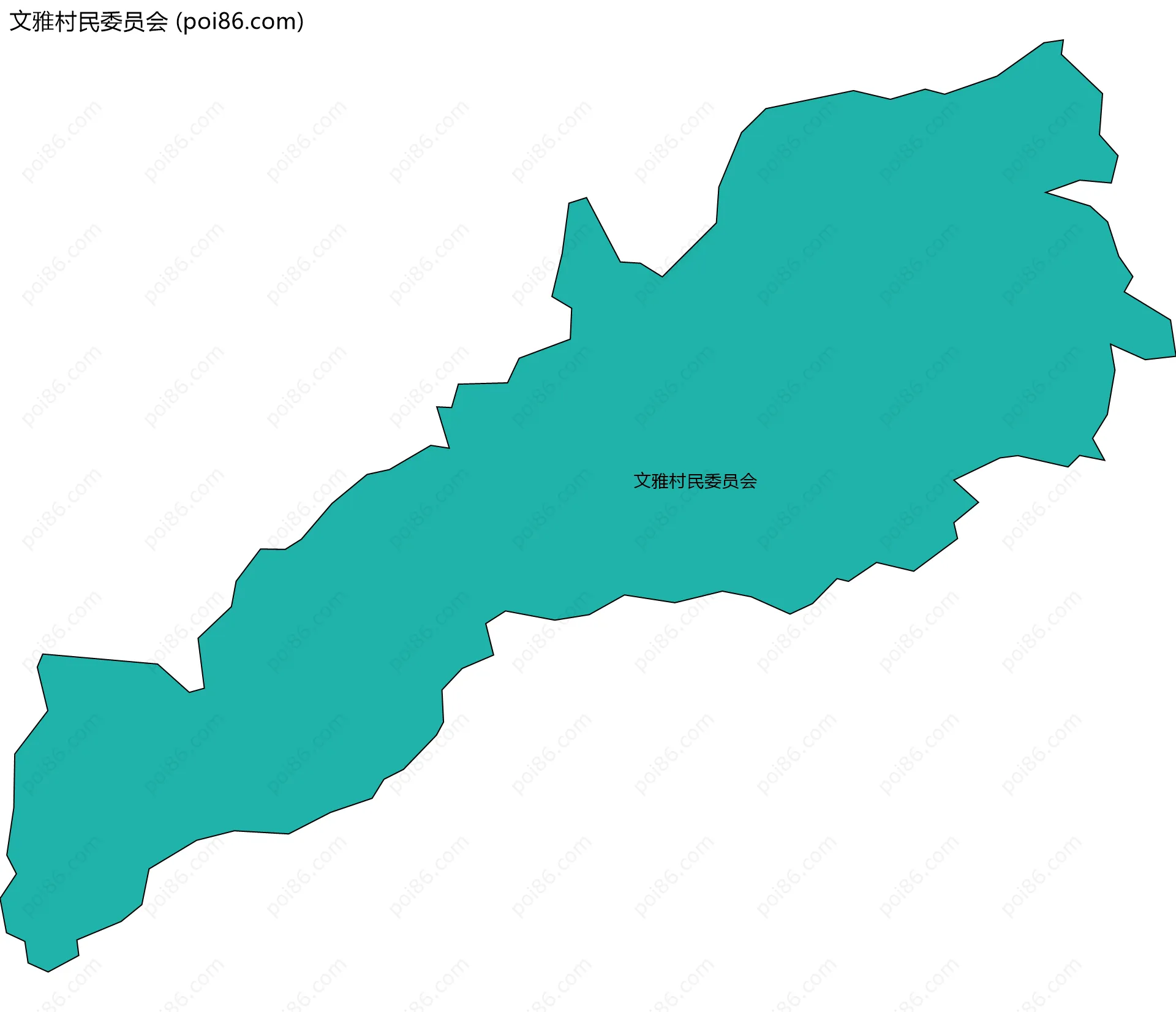 文雅村民委员会边界地图