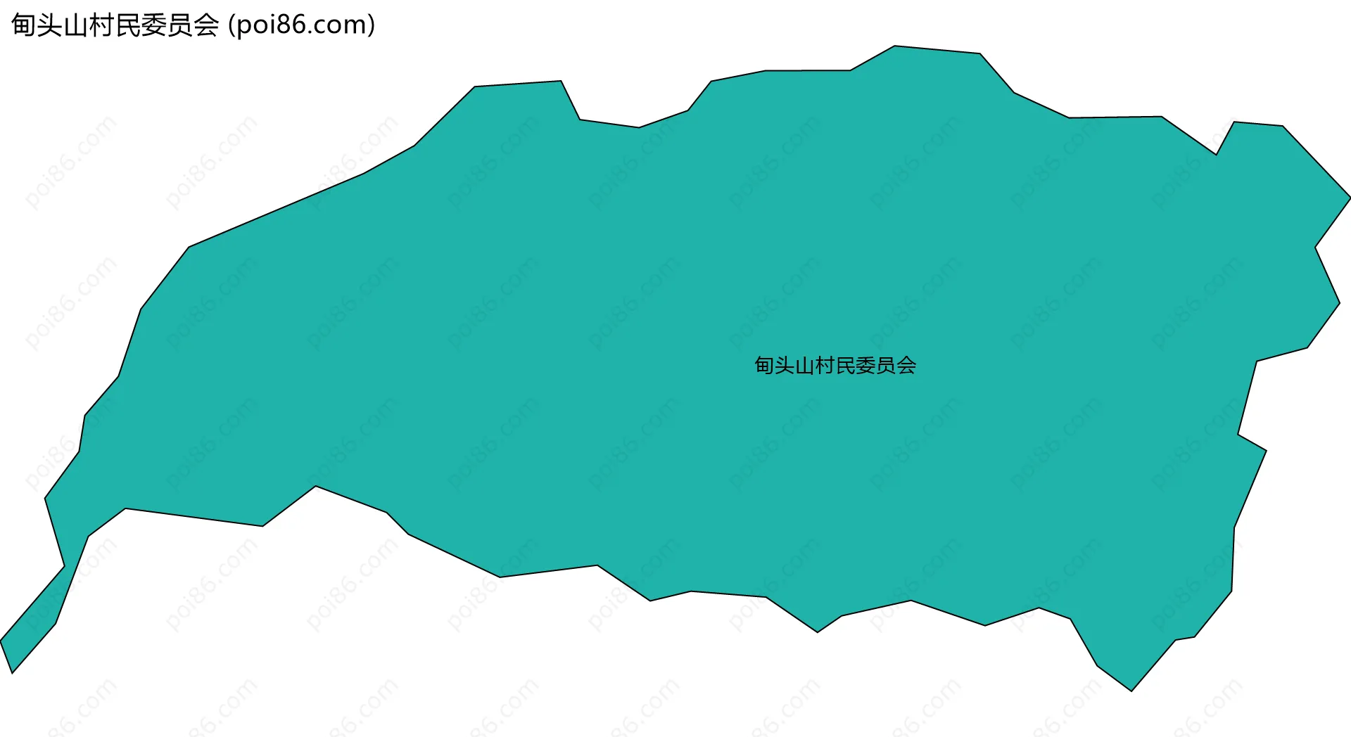 甸头山村民委员会边界地图