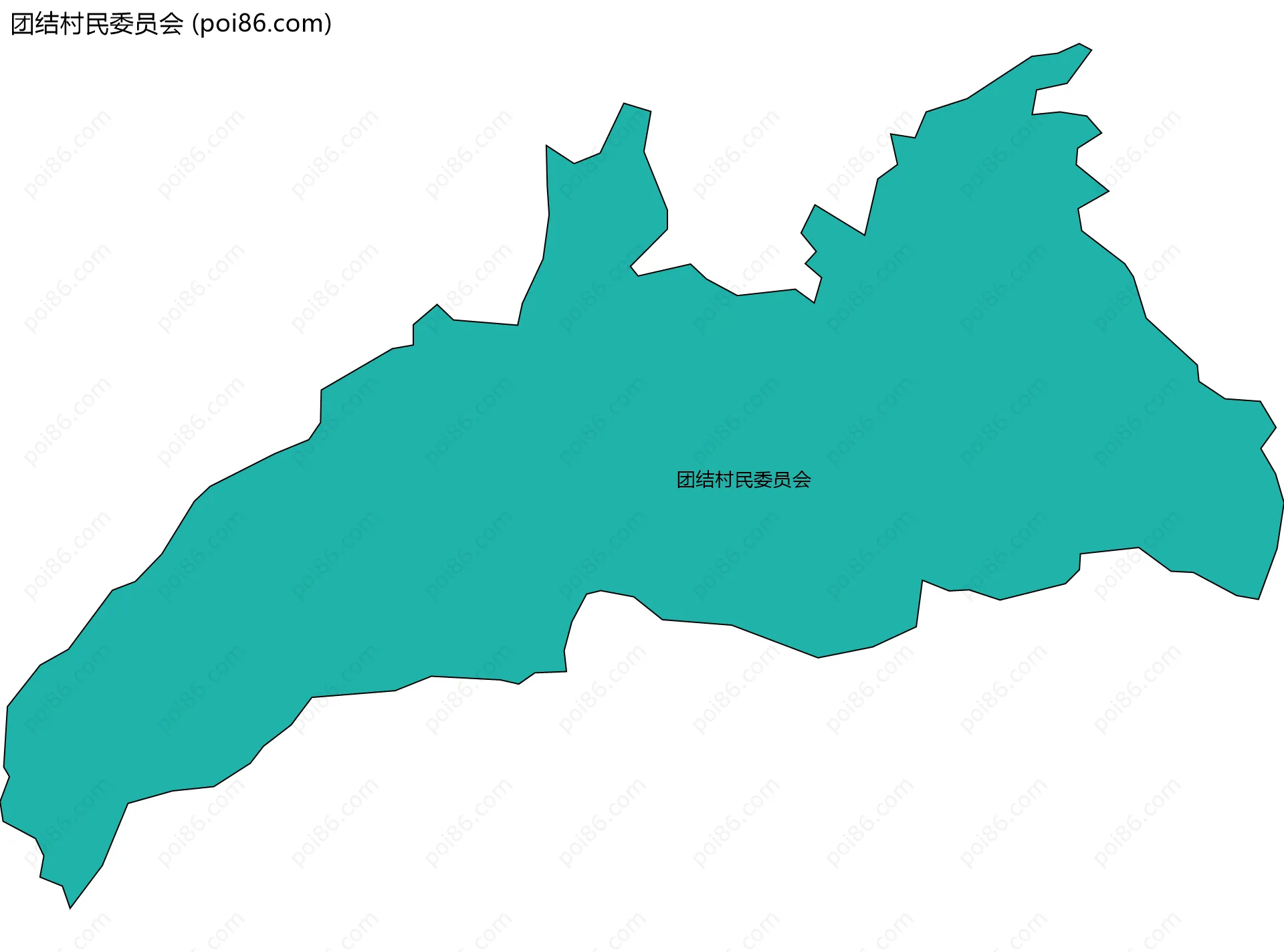 团结村民委员会边界地图