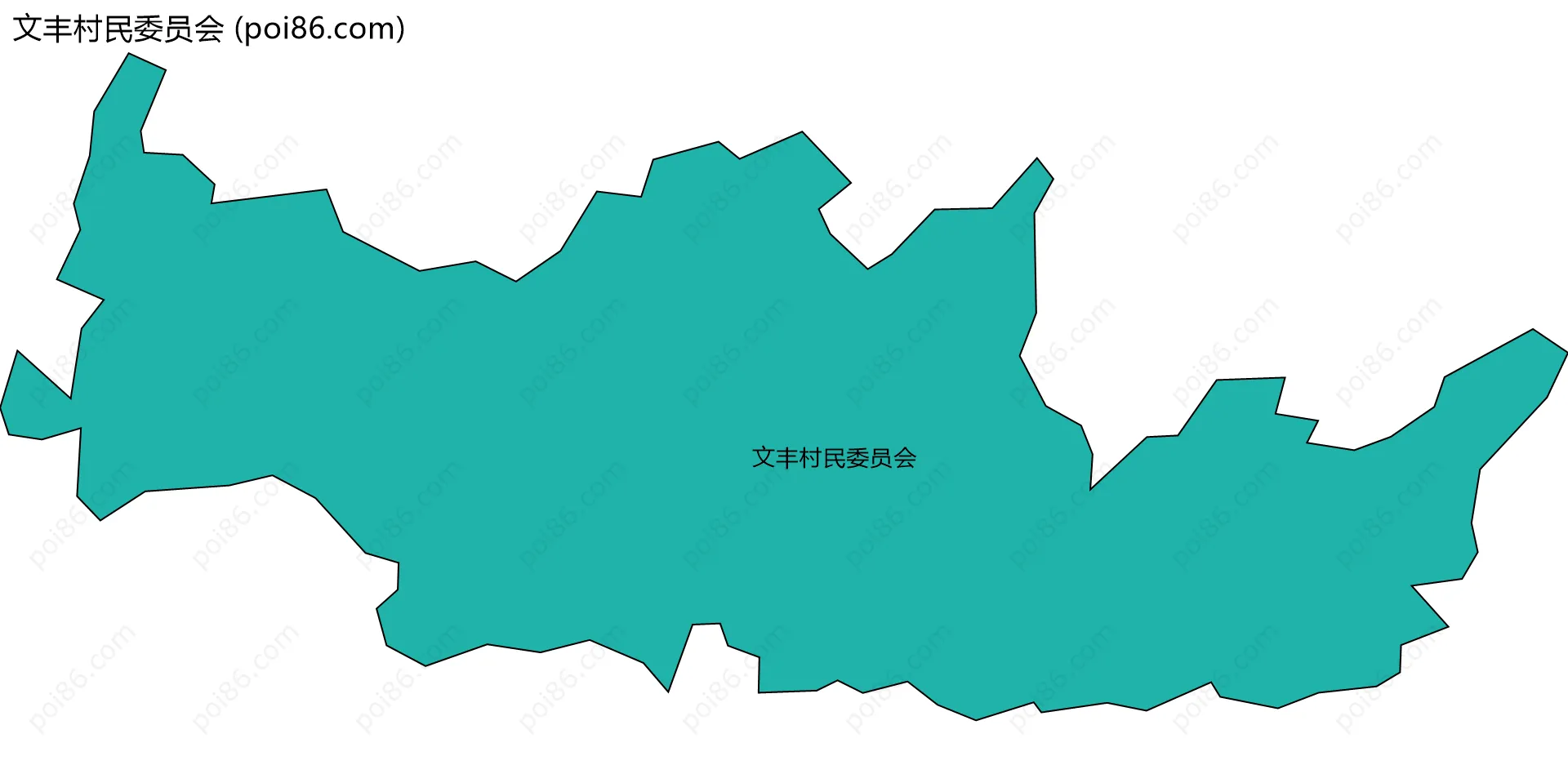 文丰村民委员会边界地图