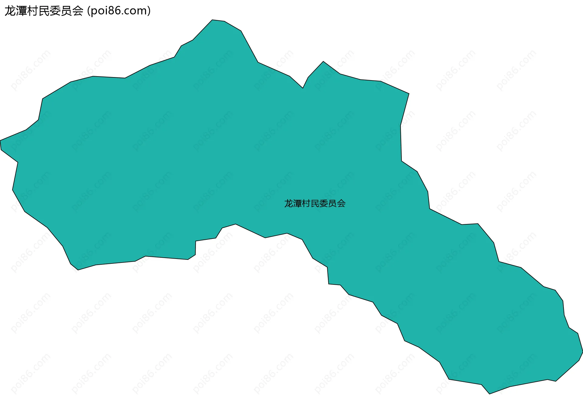 龙潭村民委员会边界地图