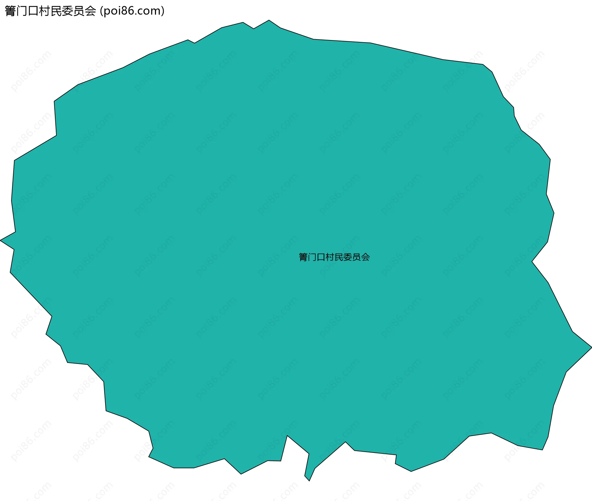 箐门口村民委员会边界地图