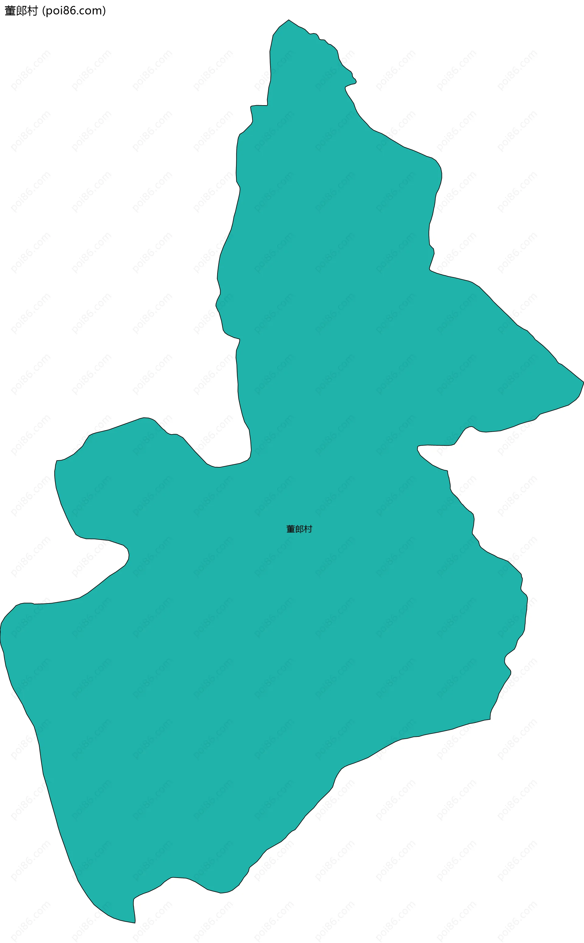 董郎村边界地图