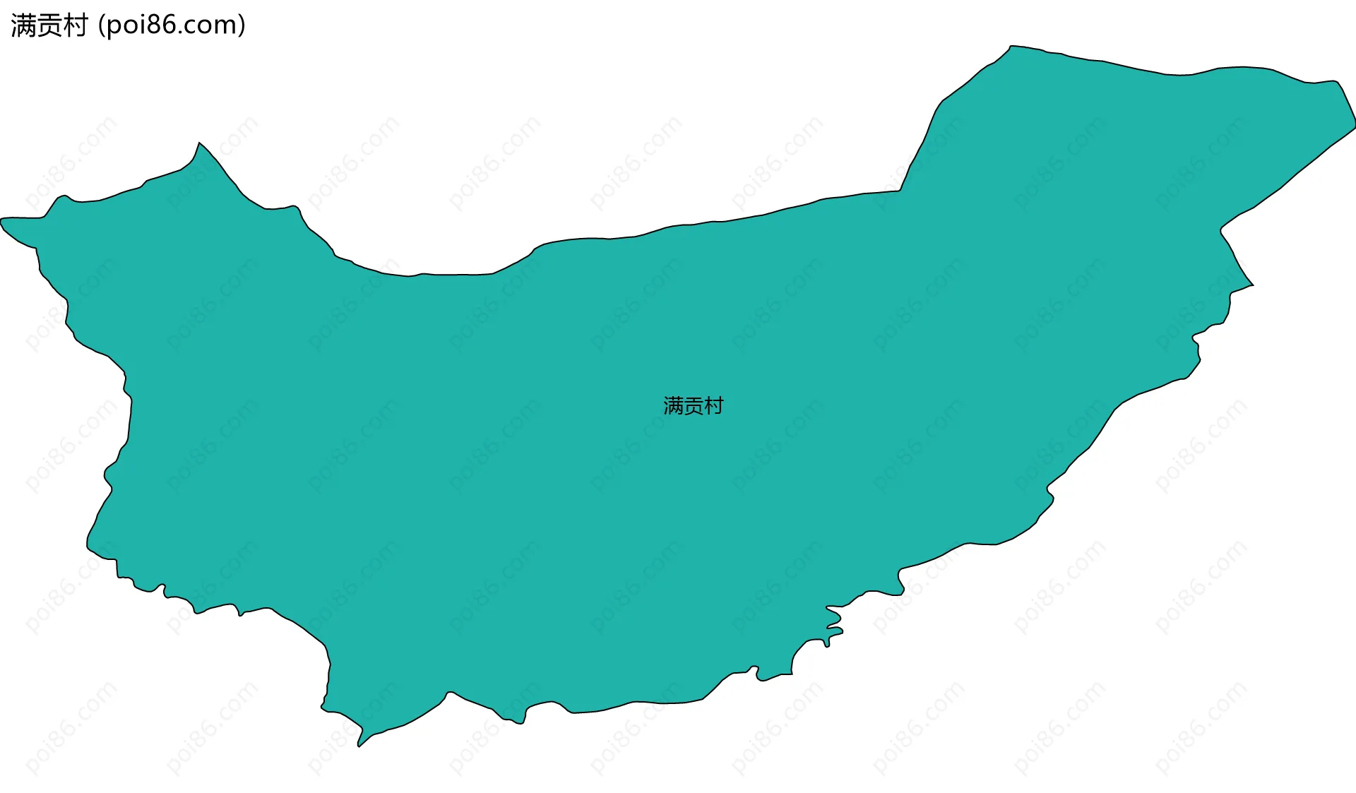 满贡村边界地图
