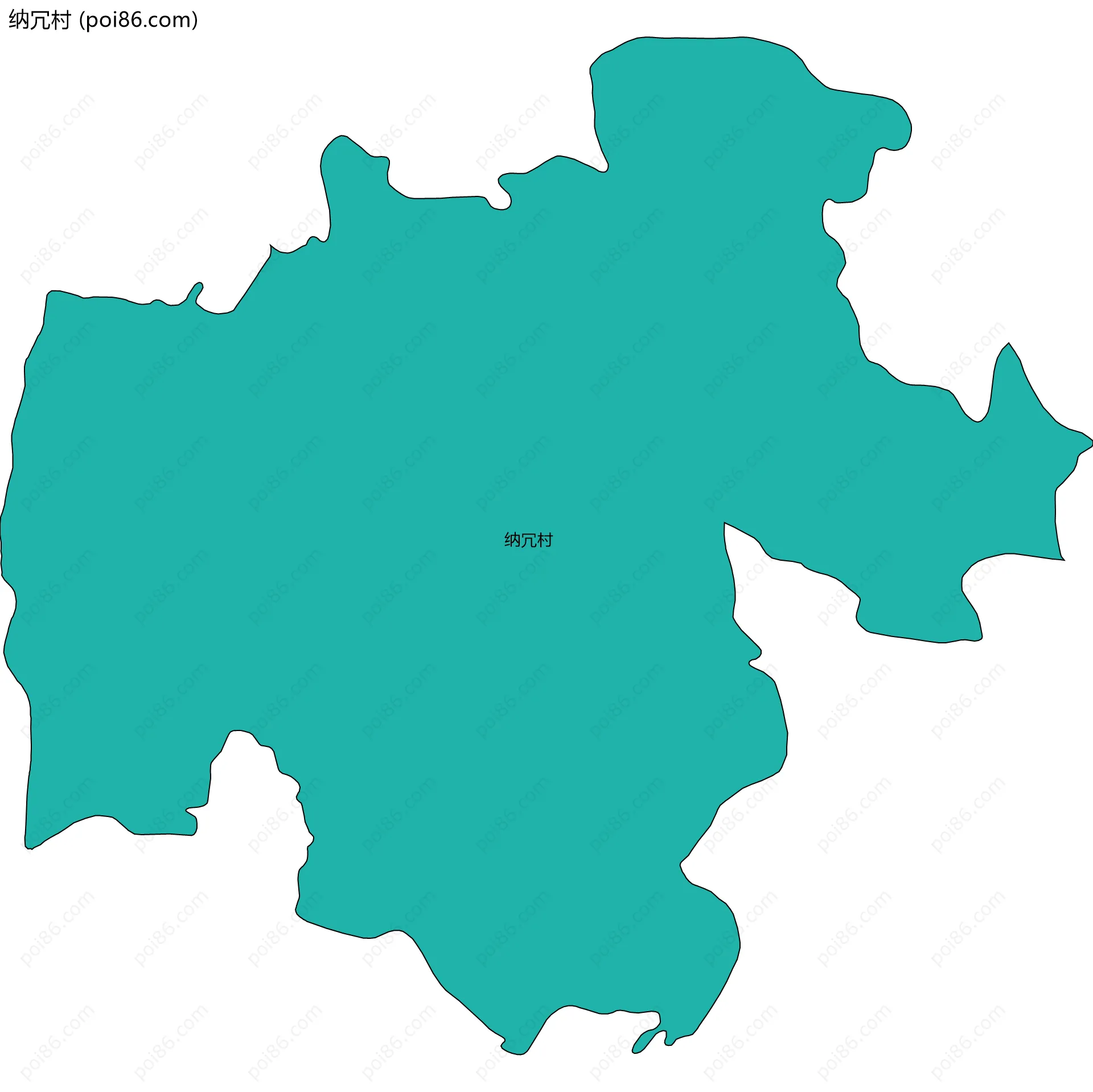 纳冗村边界地图