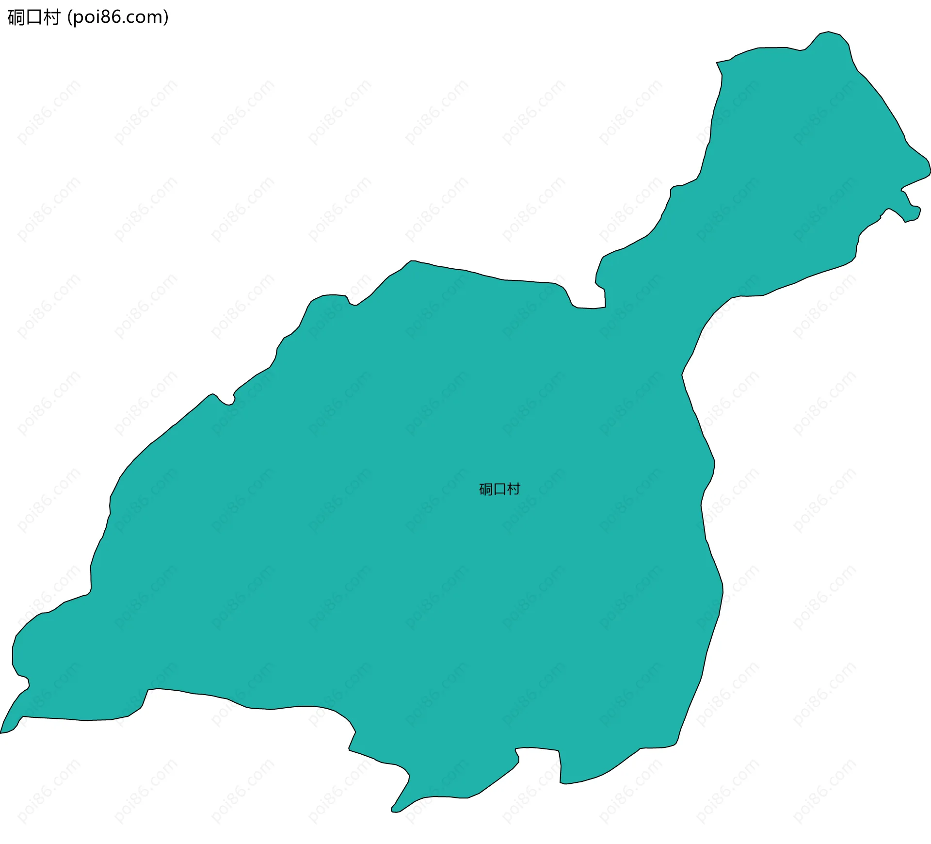 硐口村边界地图