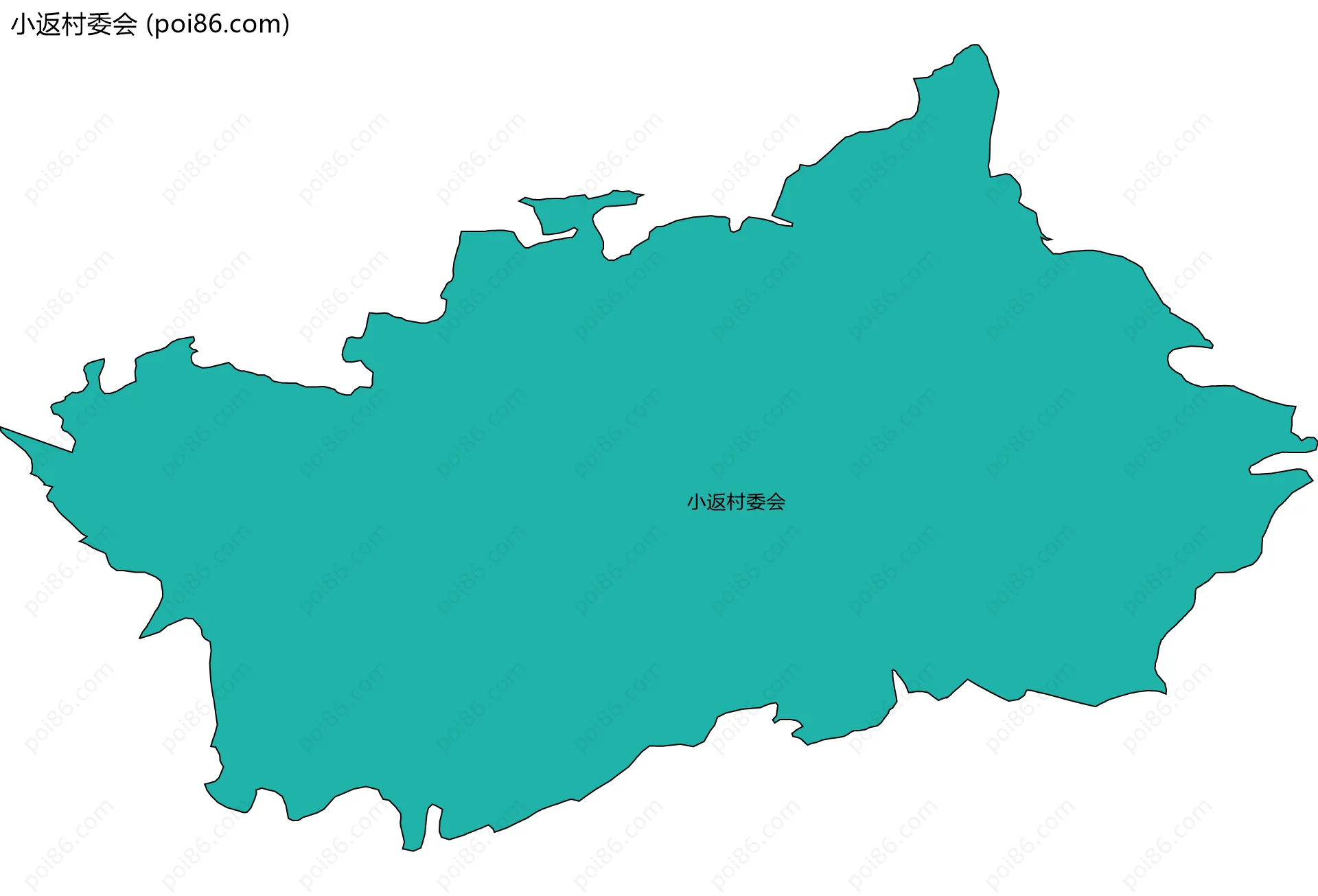 小返村委会边界地图