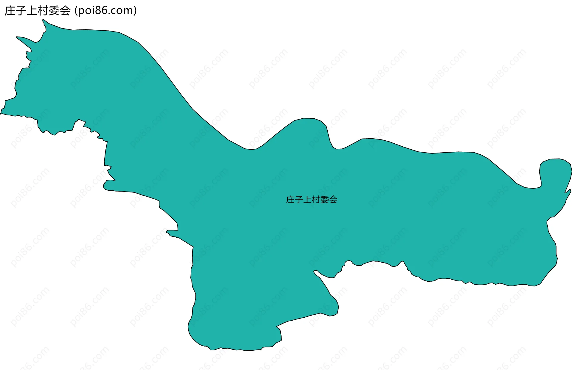 庄子上村委会边界地图