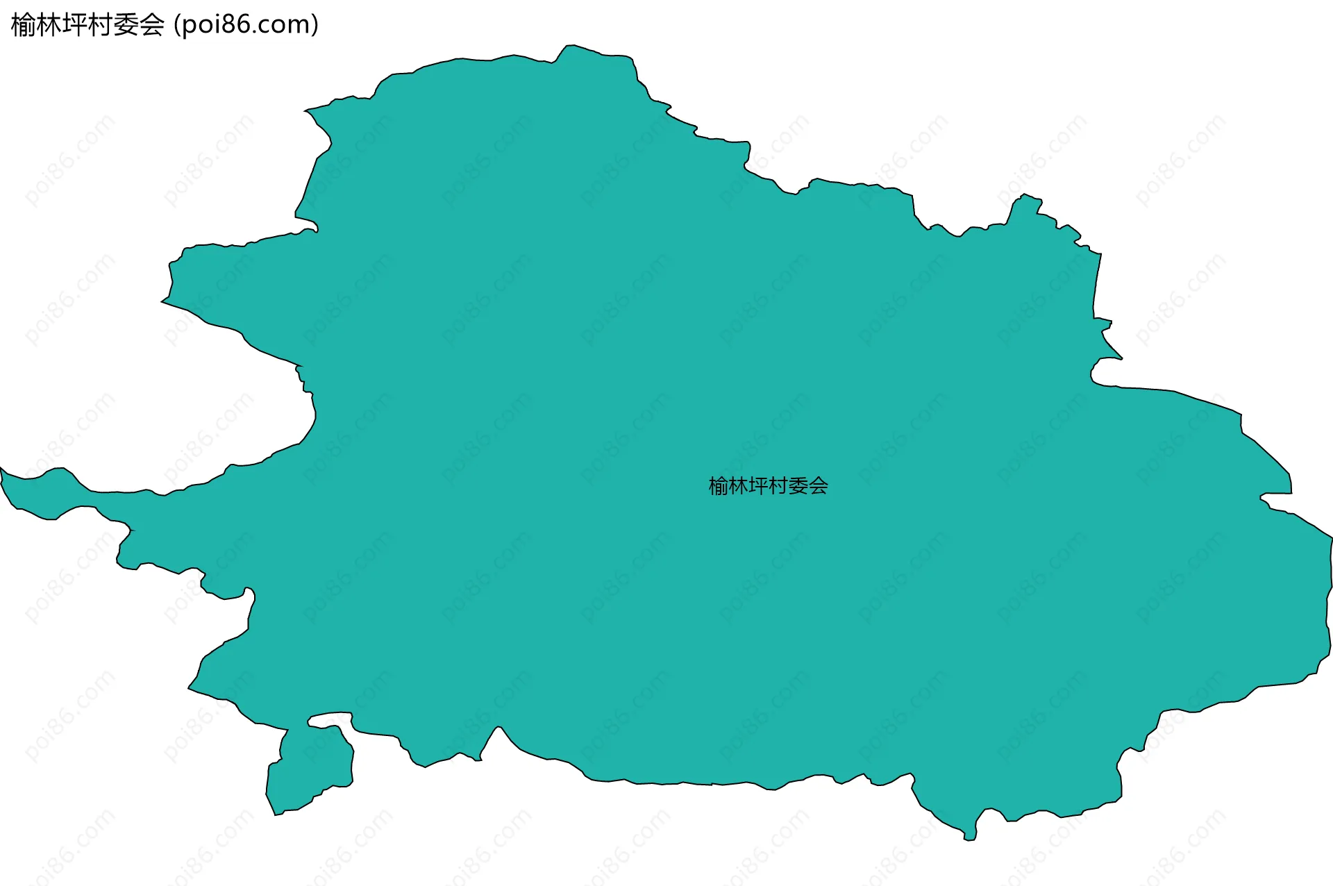 榆林坪村委会边界地图