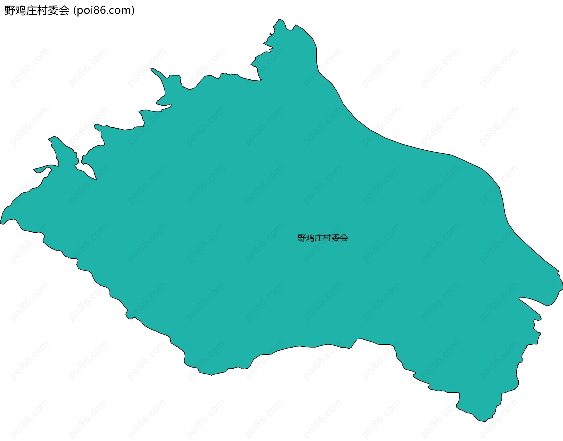 野鸡庄村委会边界地图