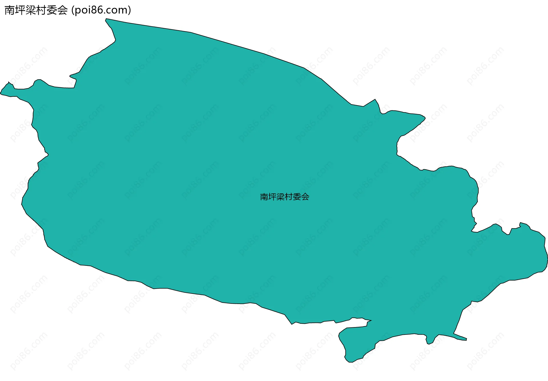 南坪梁村委会边界地图