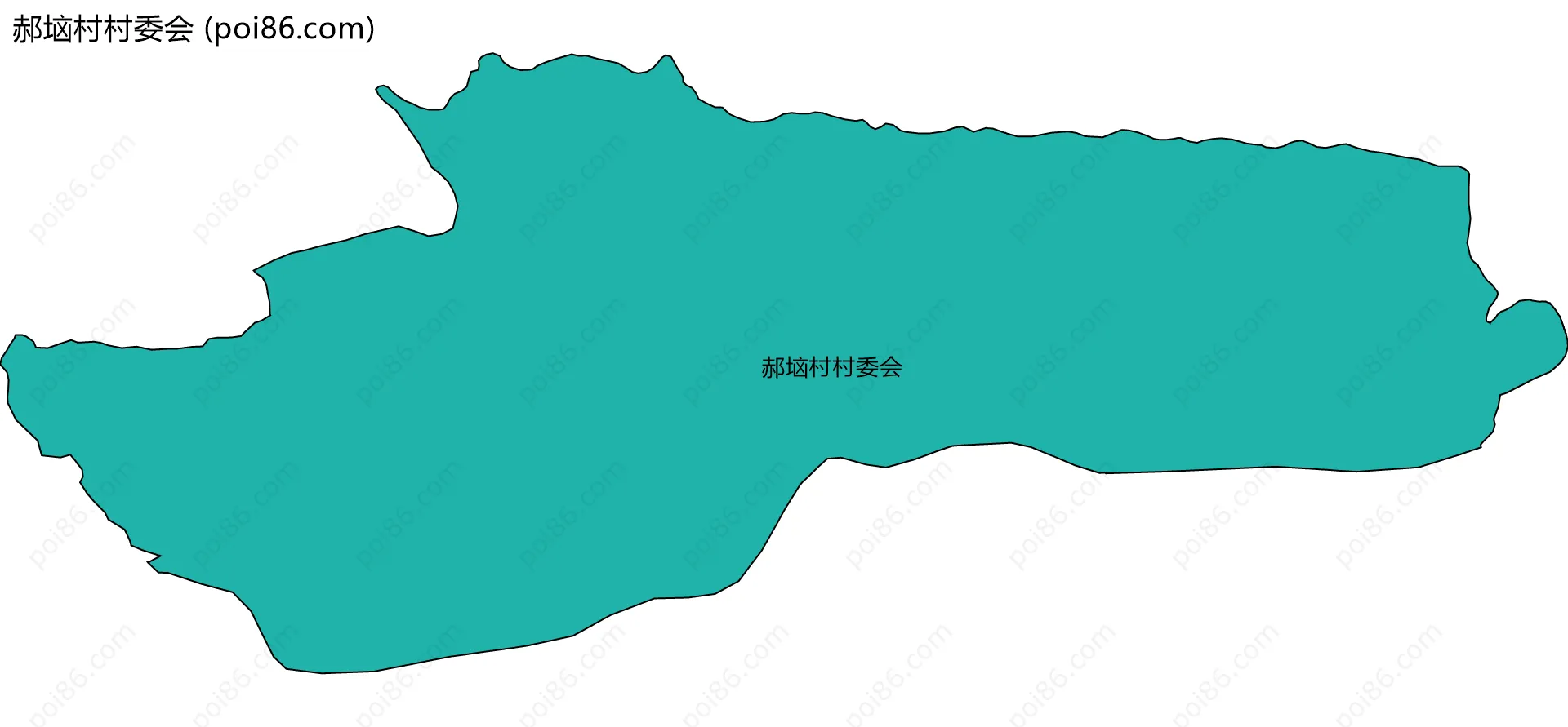 郝垴村村委会边界地图