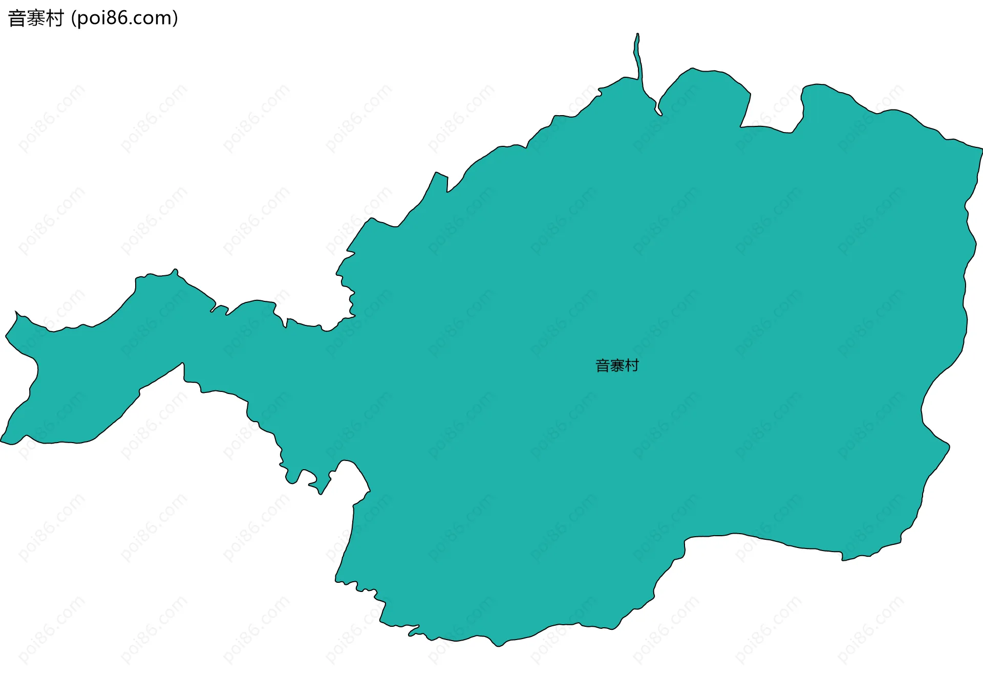 音寨村边界地图