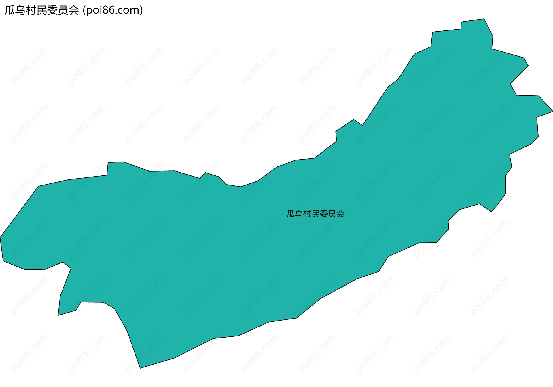 瓜乌村民委员会边界地图