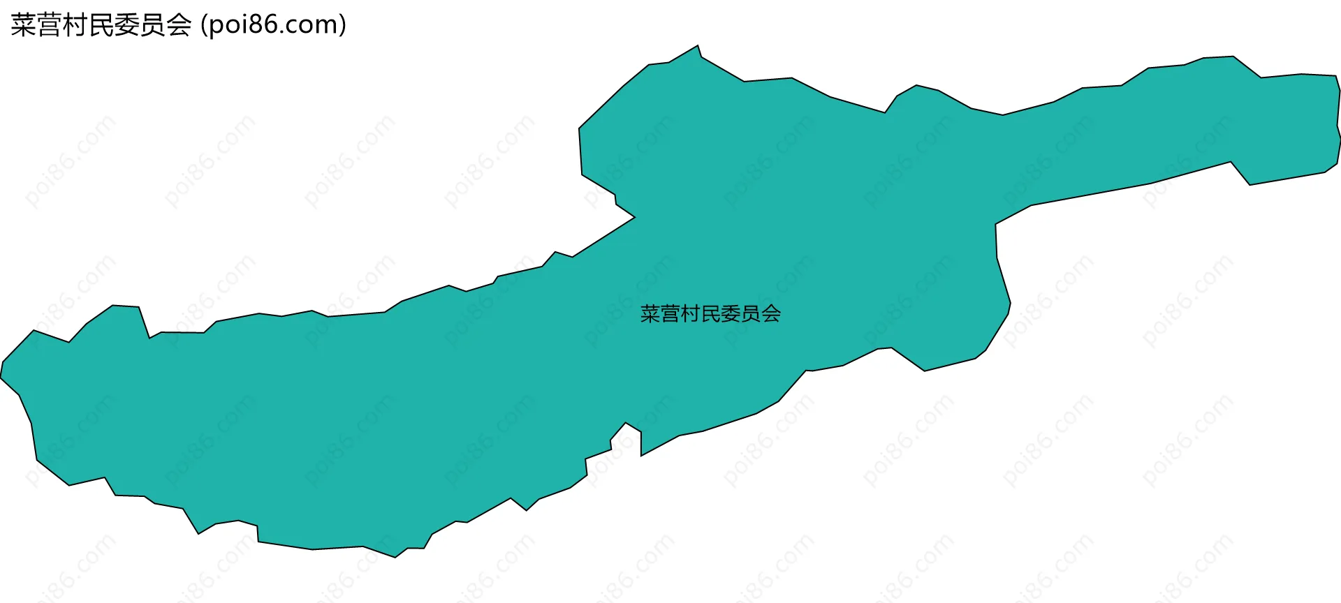 菜营村民委员会边界地图