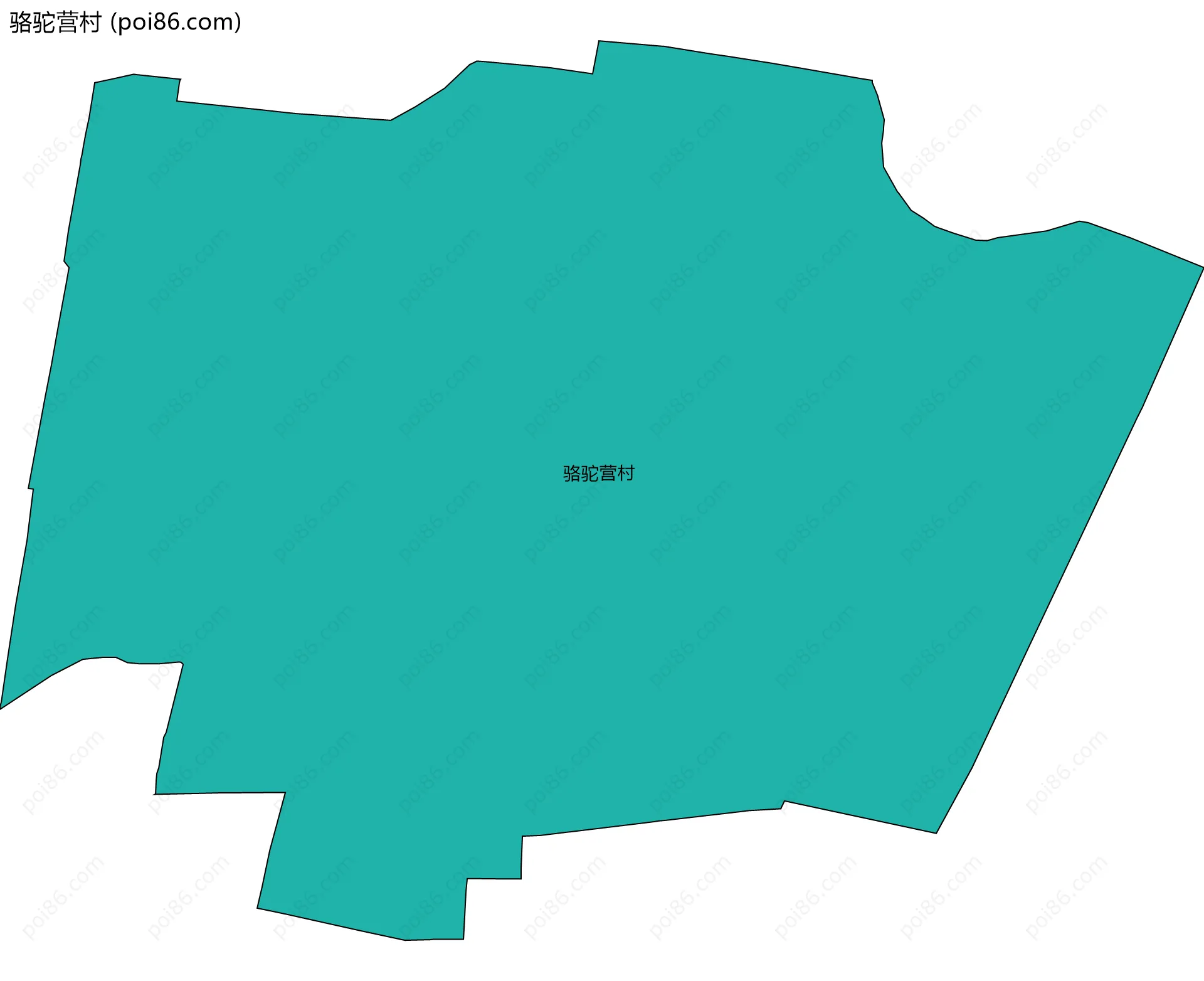 骆驼营村边界地图