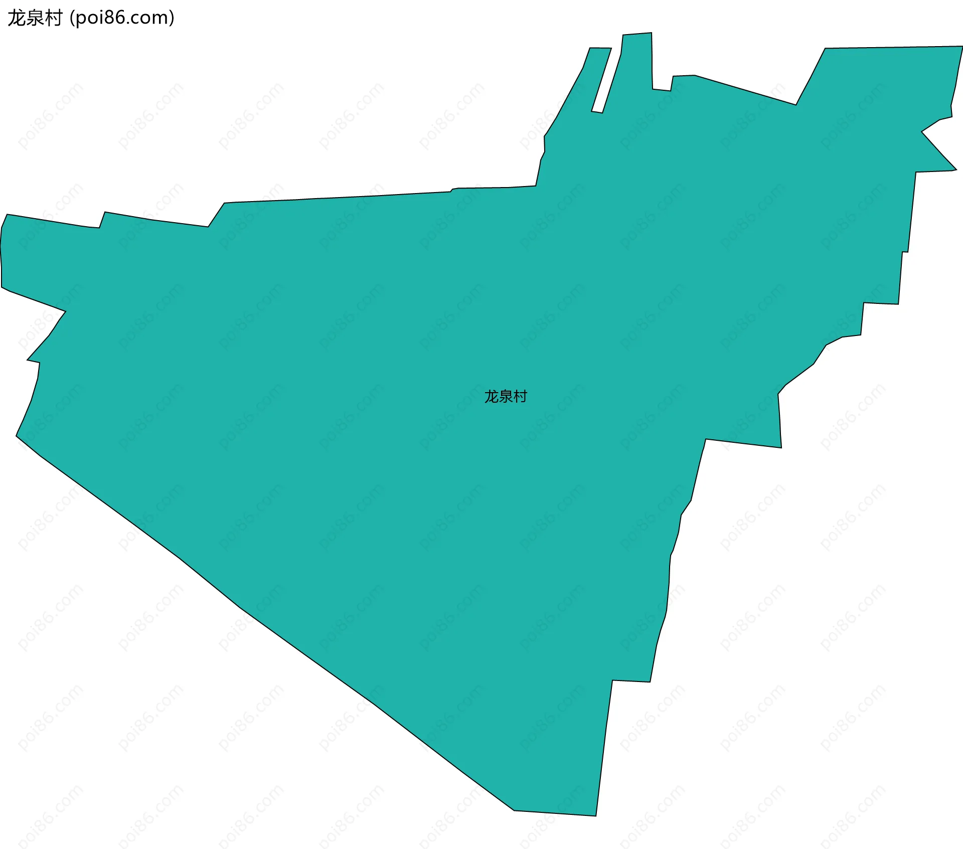 龙泉村边界地图