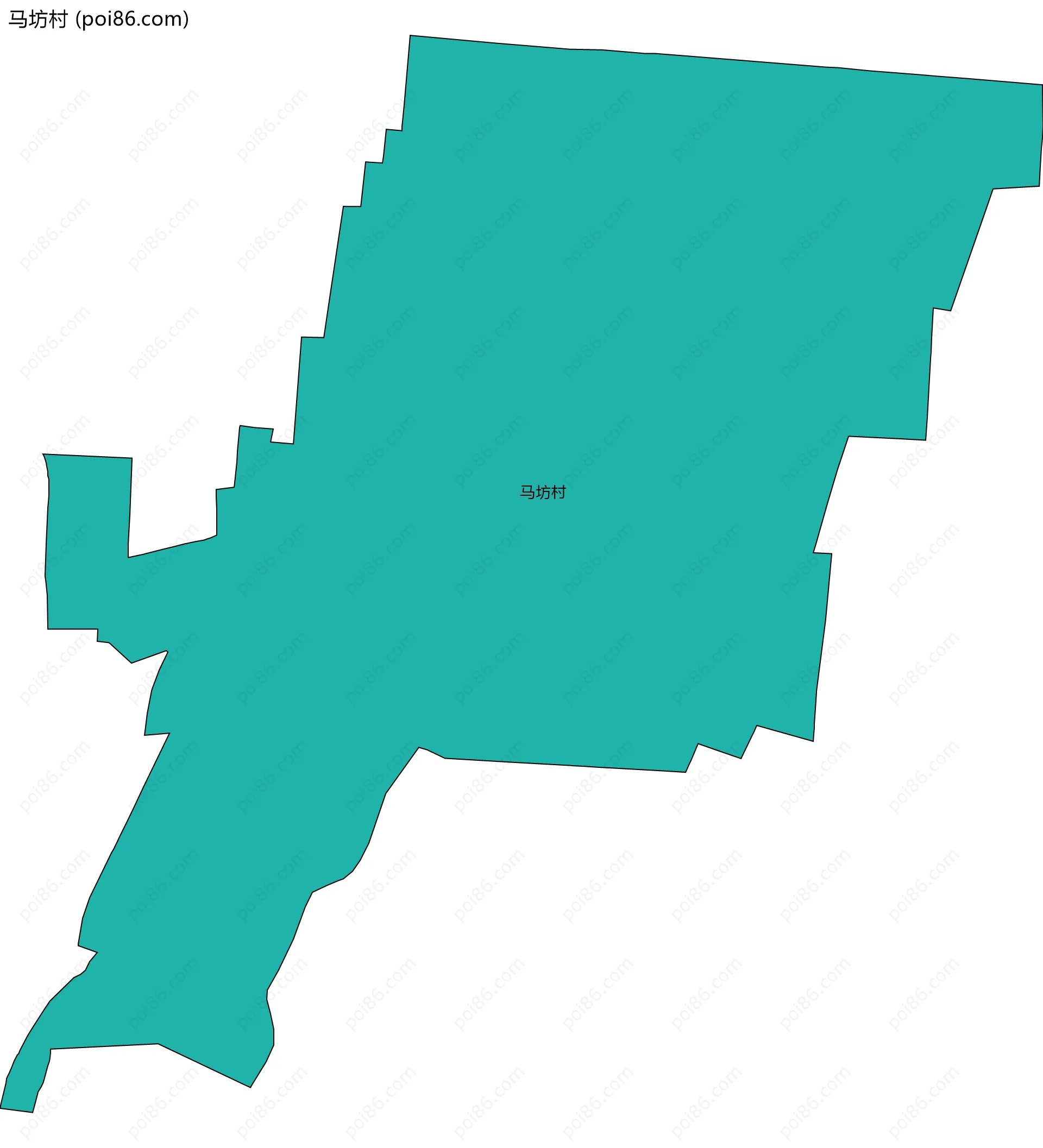 马坊村边界地图