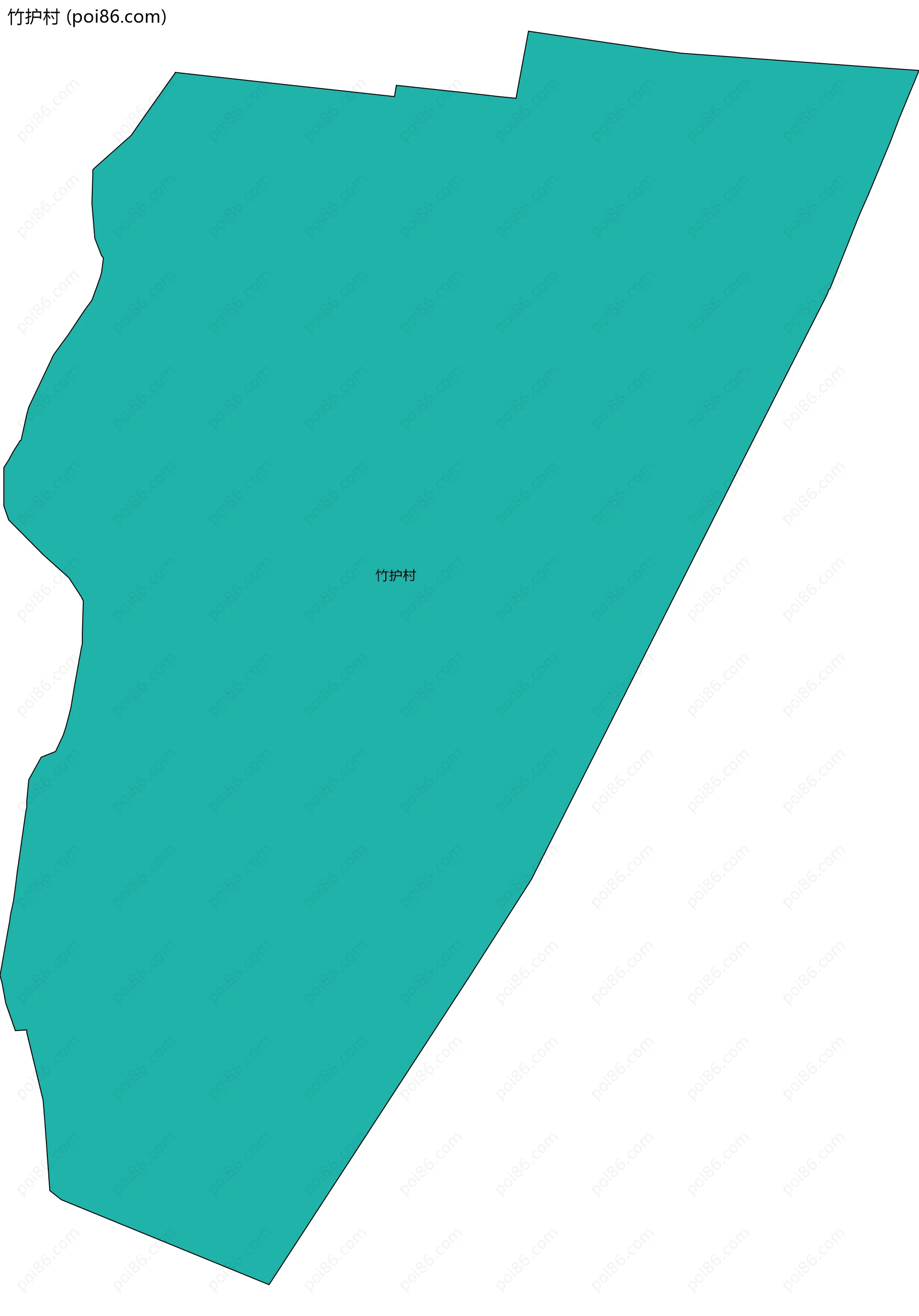 竹护村边界地图