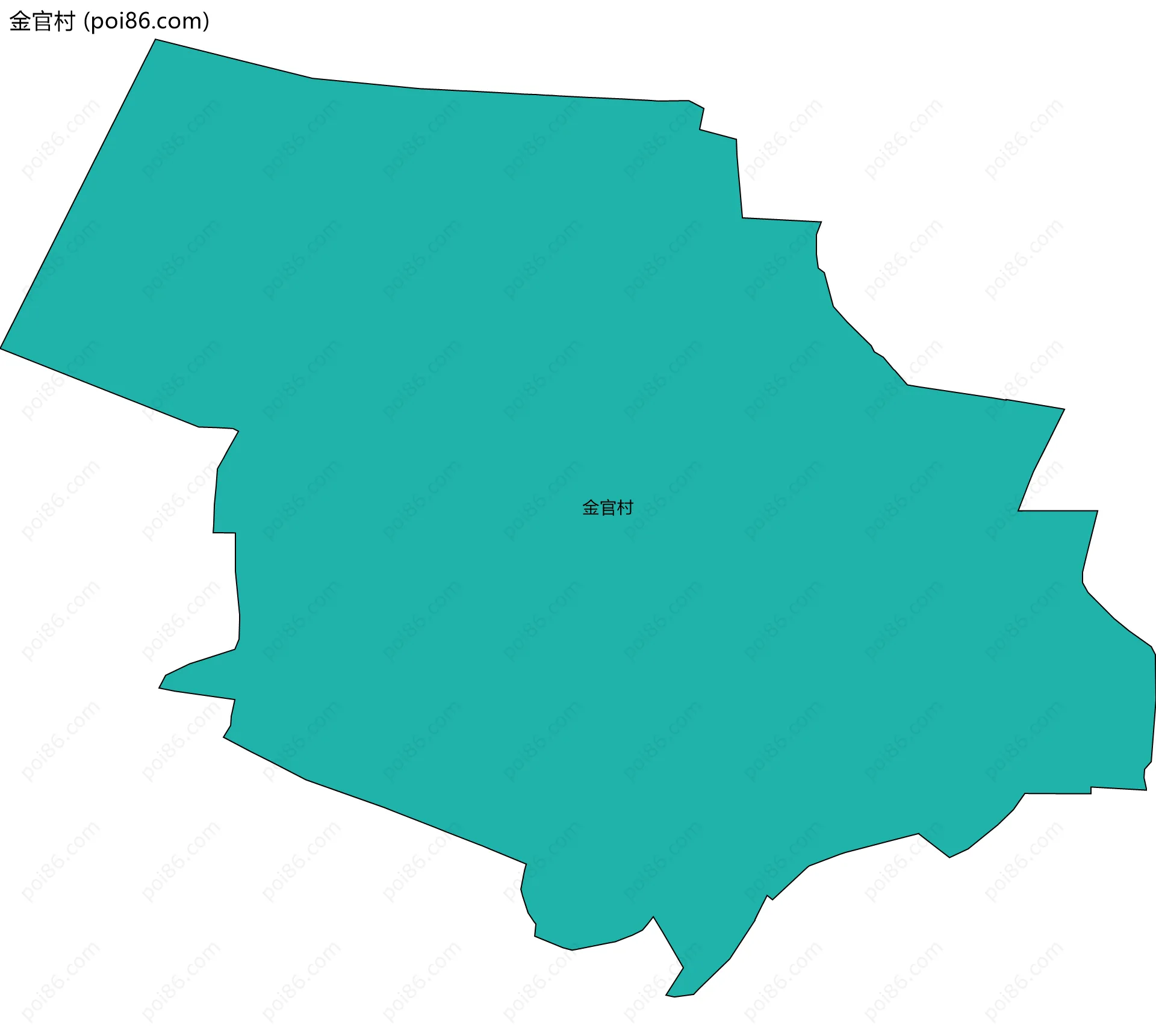 金官村边界地图